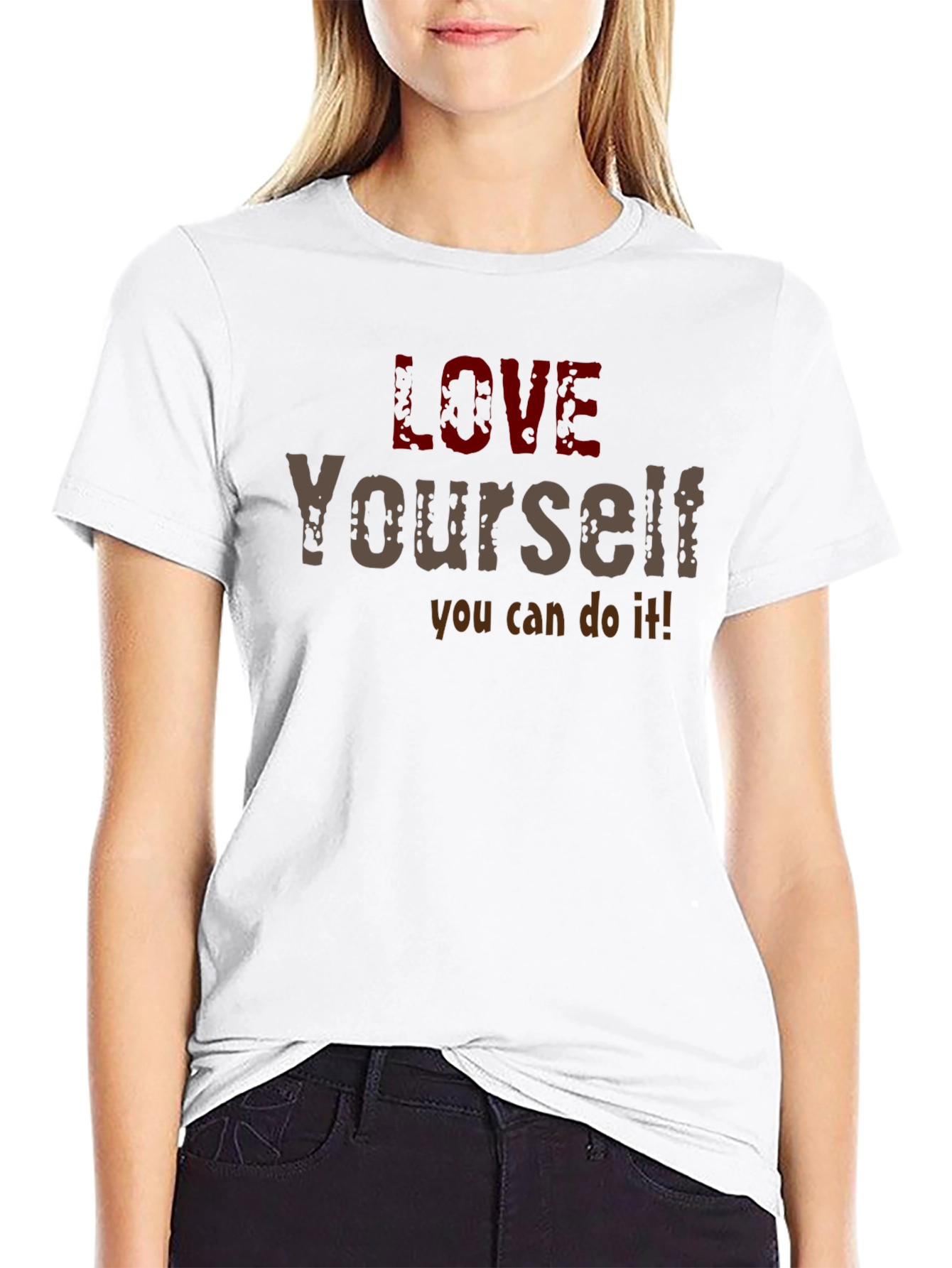 Love Yourself Motivational Graphic T-Shirt