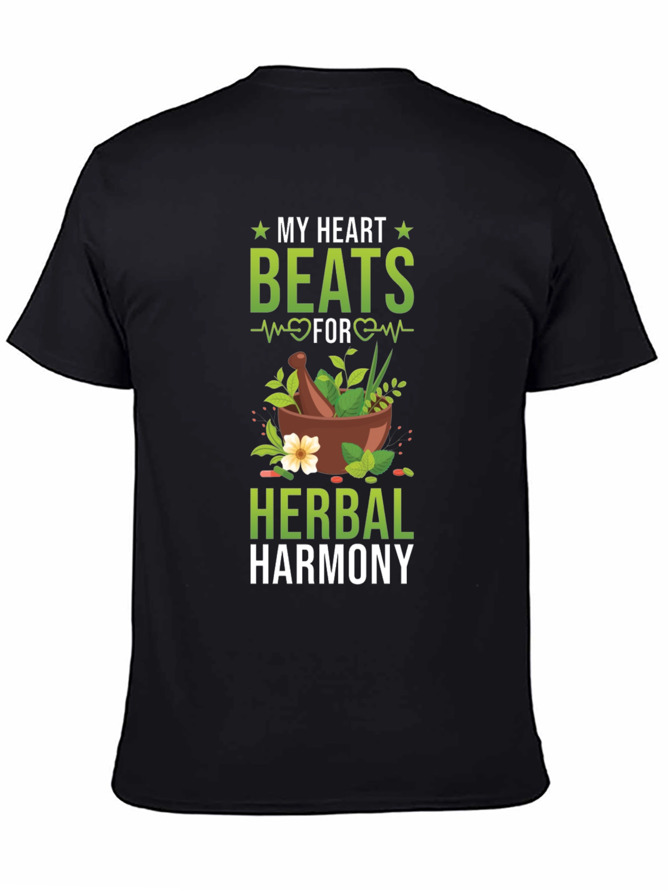 Herbal Harmony T-Shirt: My Heart Beats For Herbs