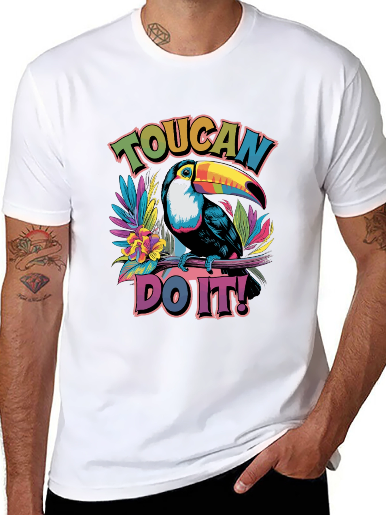 Toucan Do It! Graphic Tee - Tropical Bird T-Shirt