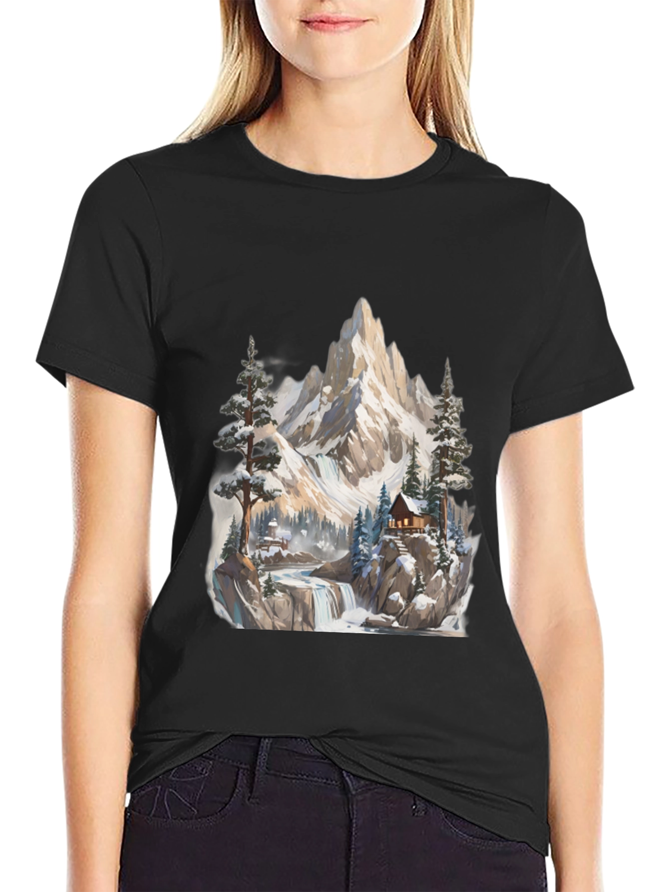 Mountain Cabin Graphic Tee