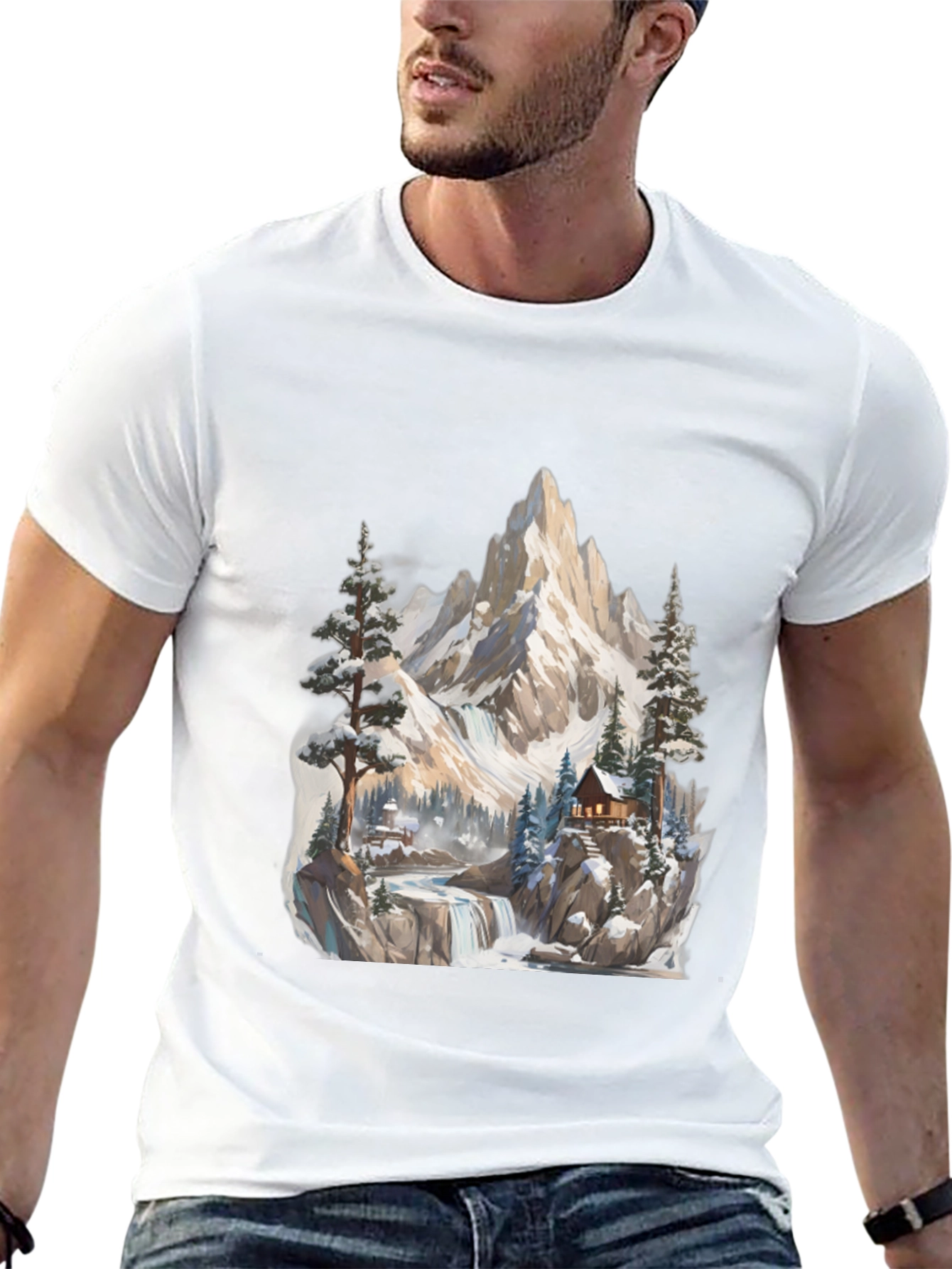 Mountain Cabin Graphic Tee