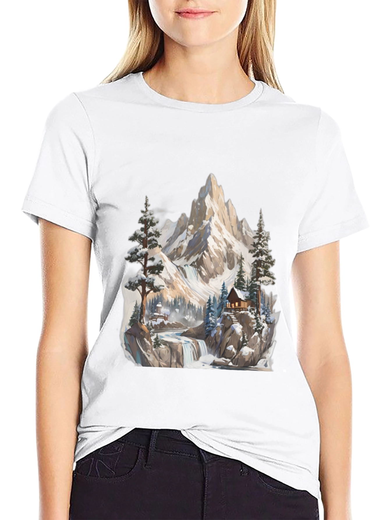 Mountain Cabin Graphic Tee