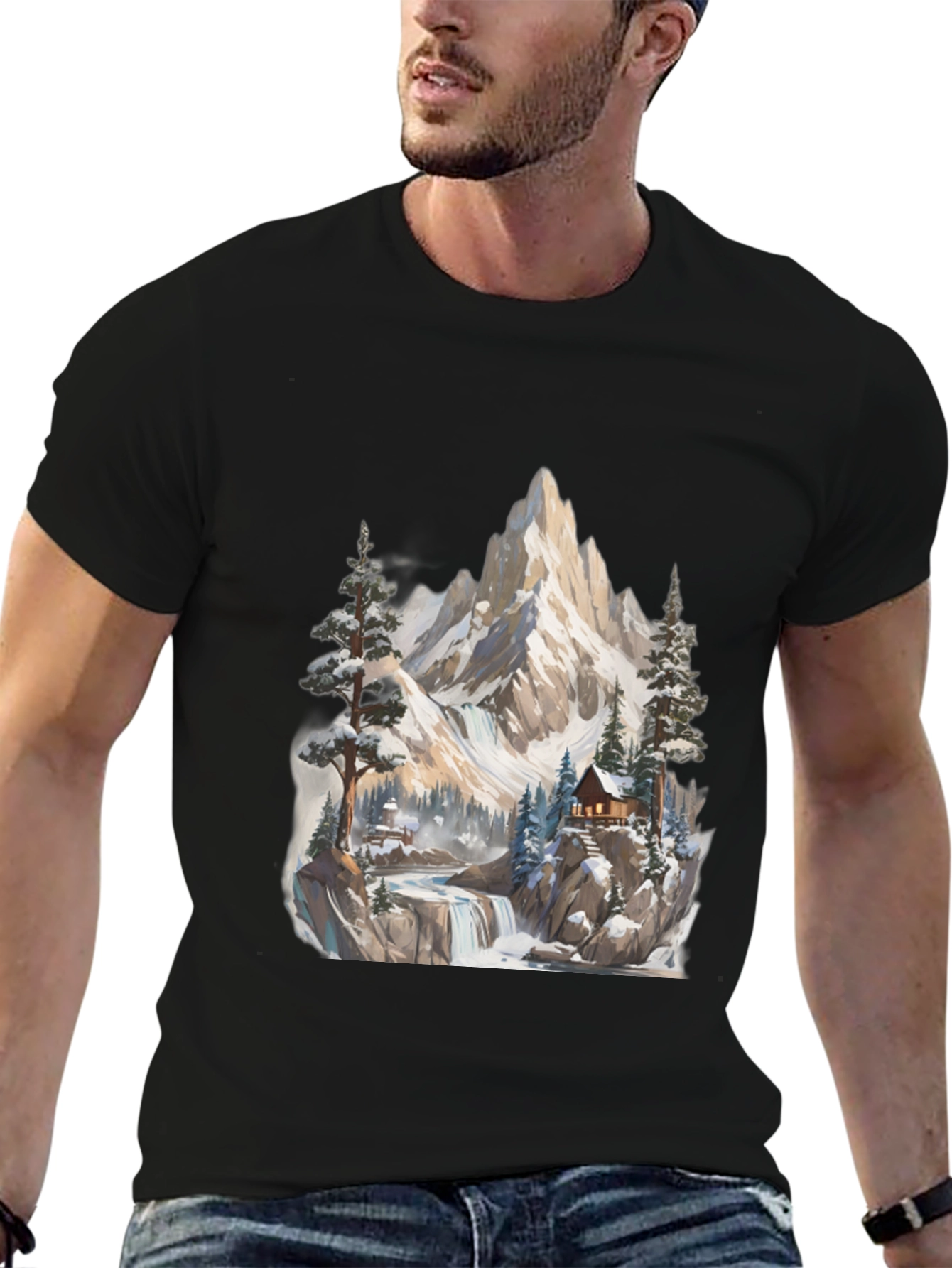 Mountain Cabin Graphic Tee