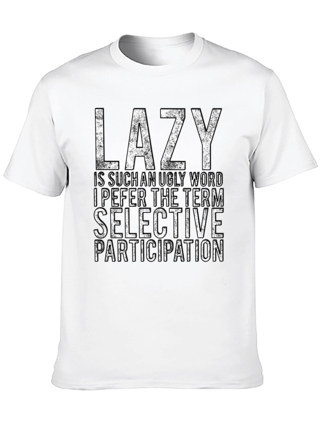 Lazy Funny Graphic Novelty T-Shirt