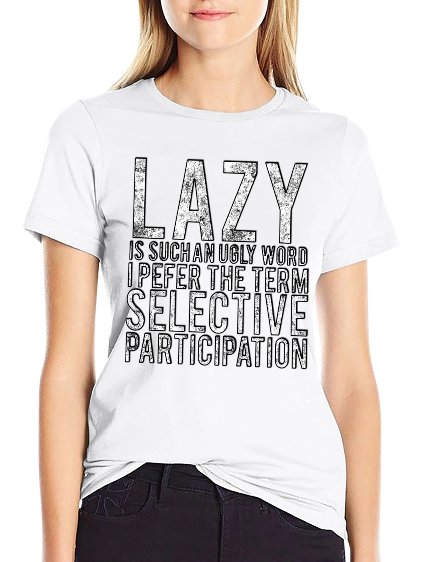 Lazy Funny Graphic Novelty T-Shirt