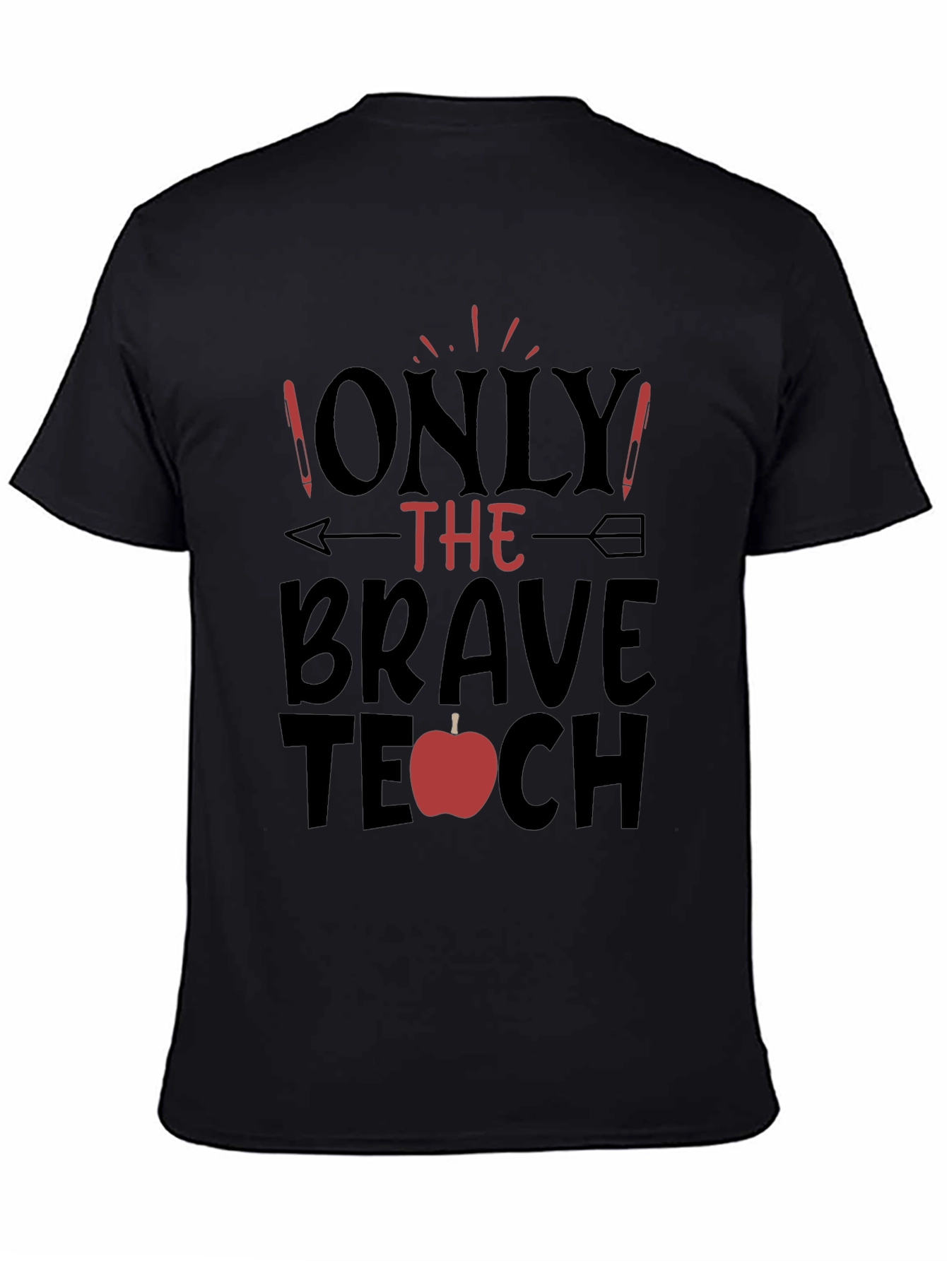 Brave Teacher T-Shirt - Apple Design