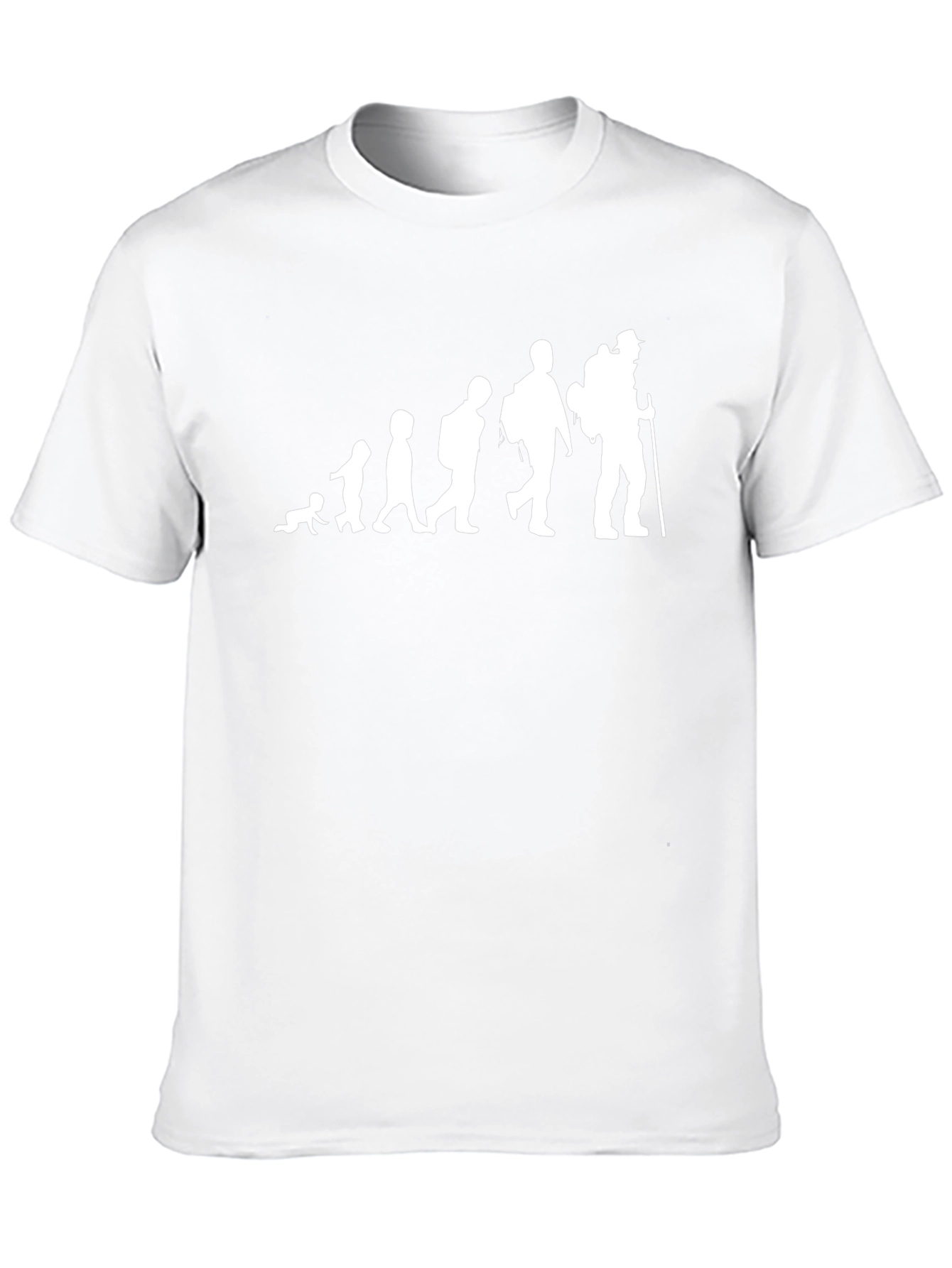 Evolution Hiker Graphic T-Shirt - Black Cotton Blend