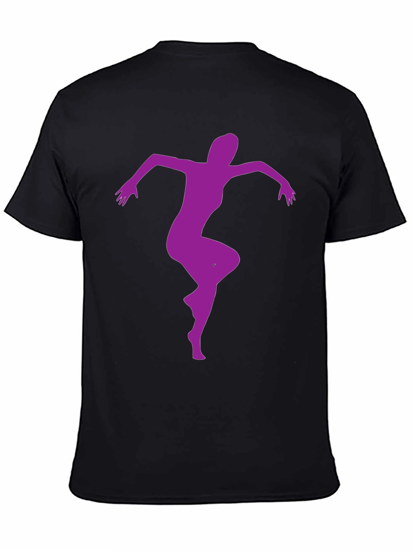 Dancing Woman Graphic Tee - Black