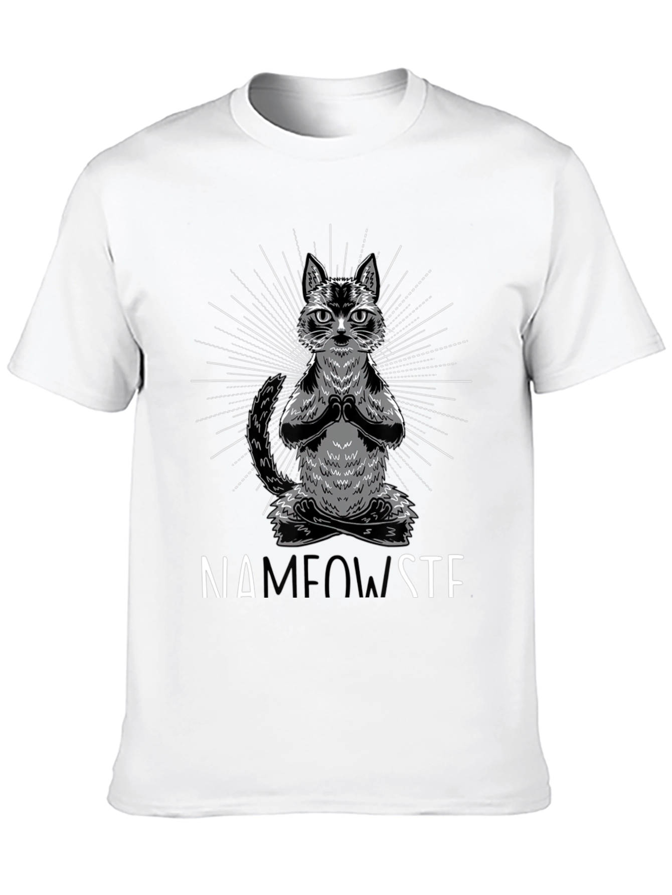 Namaste Cat T-Shirt Funny Yoga Tee