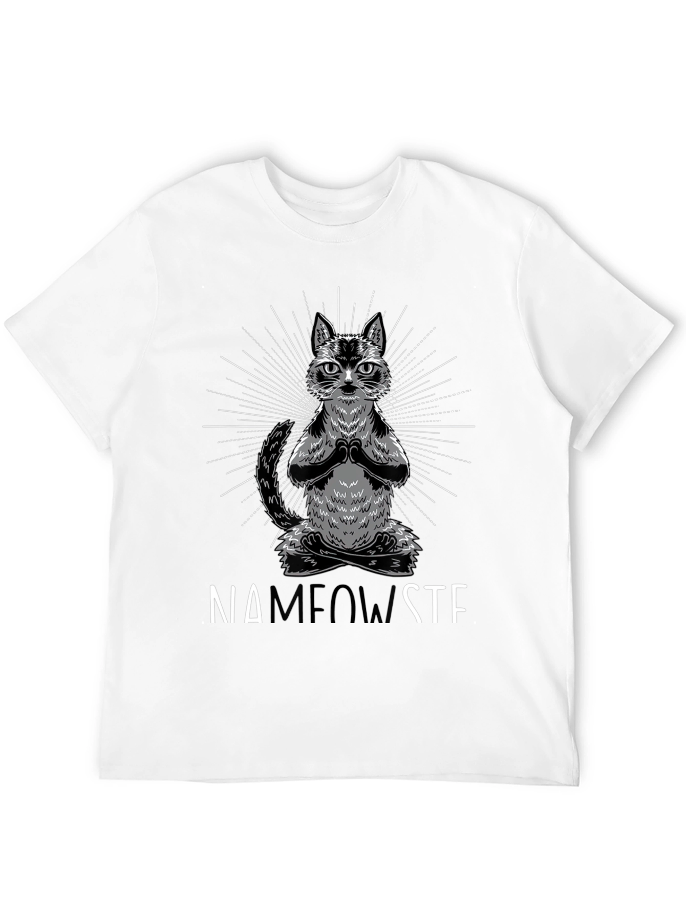 Namaste Cat T-Shirt Funny Yoga Tee