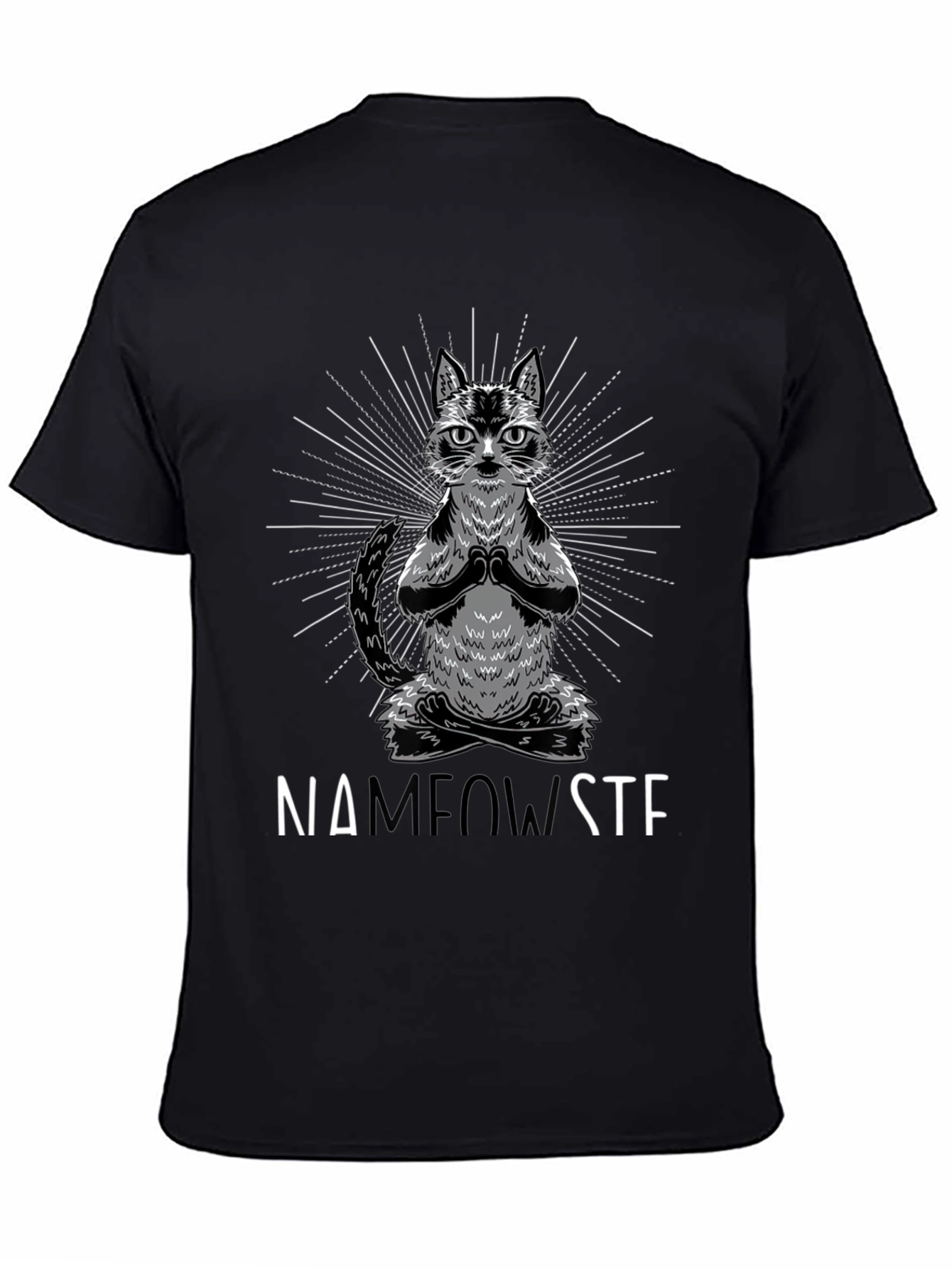 Namaste Cat T-Shirt Funny Yoga Tee