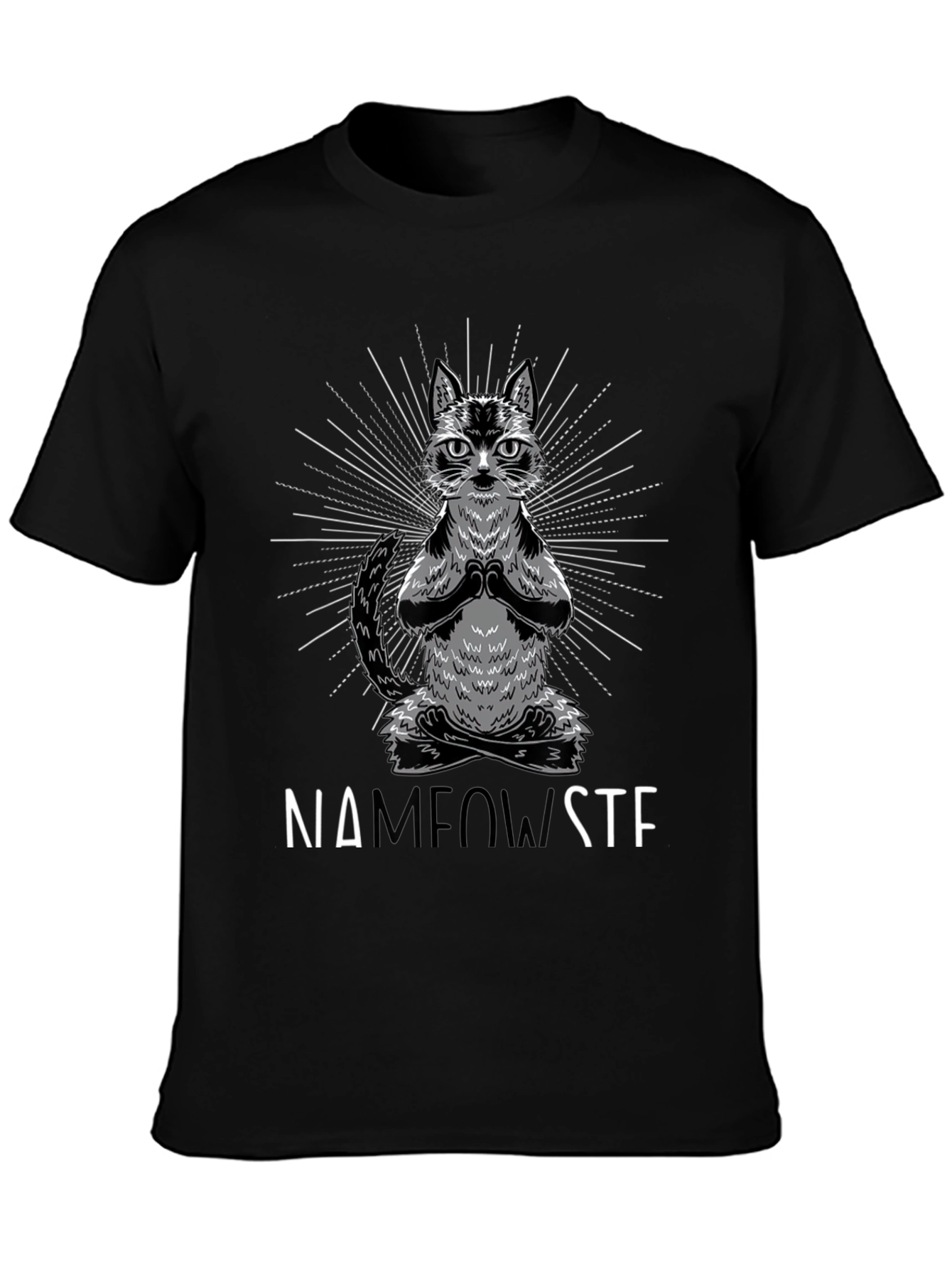 Namaste Cat T-Shirt Funny Yoga Tee