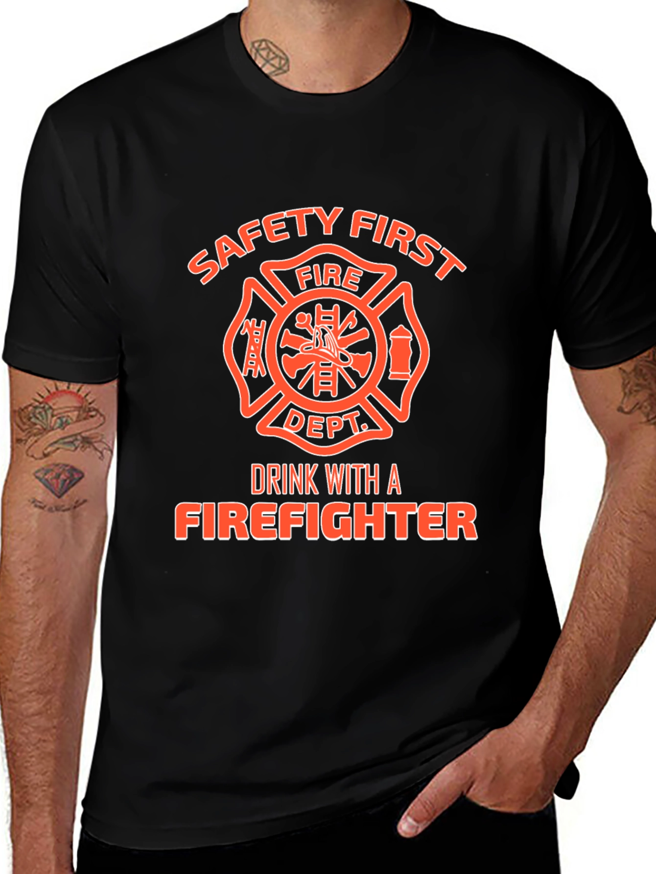 Safety First Firefighter T-Shirt