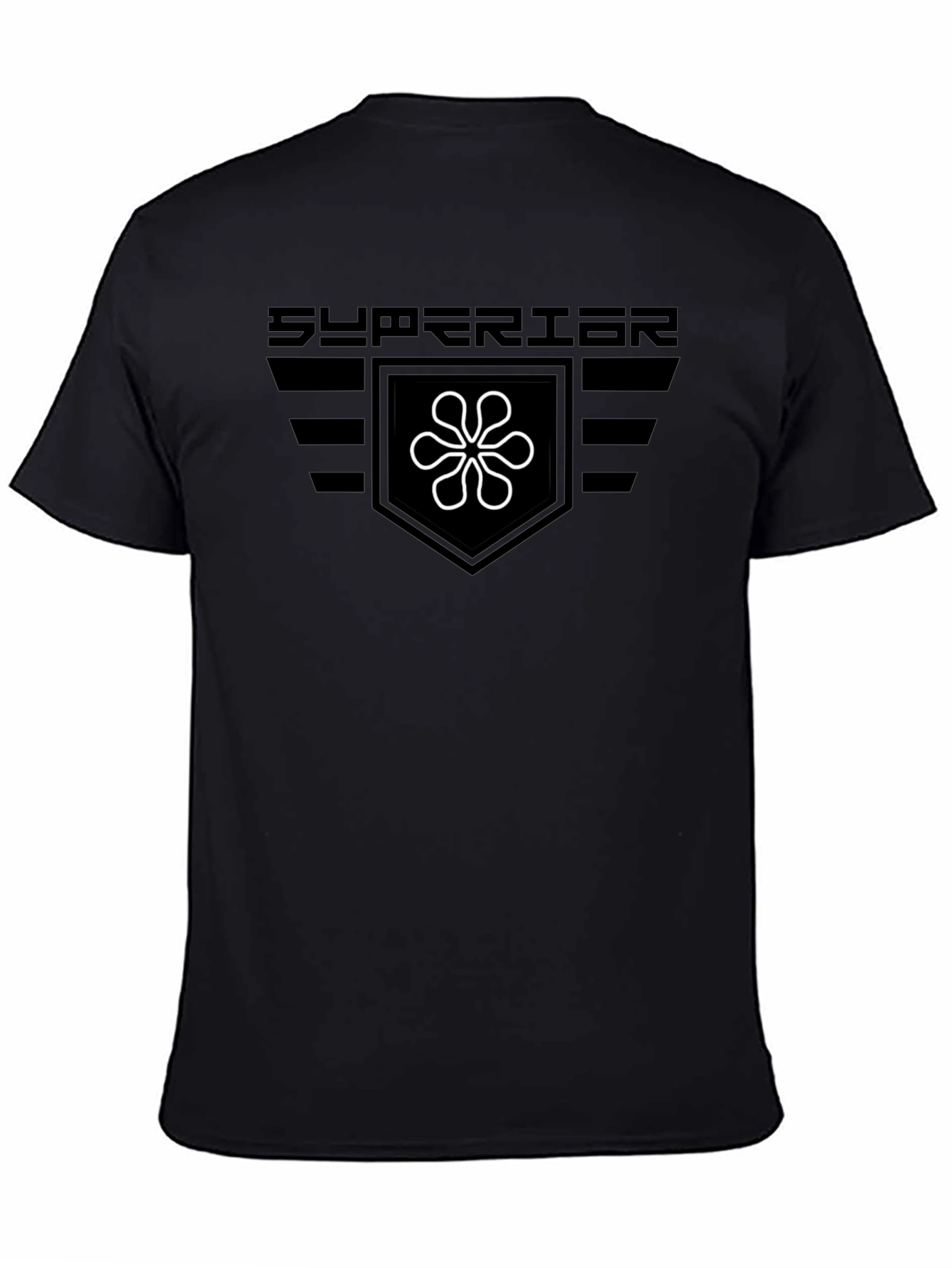 Superior Graphic Tee - Black Cotton Blend