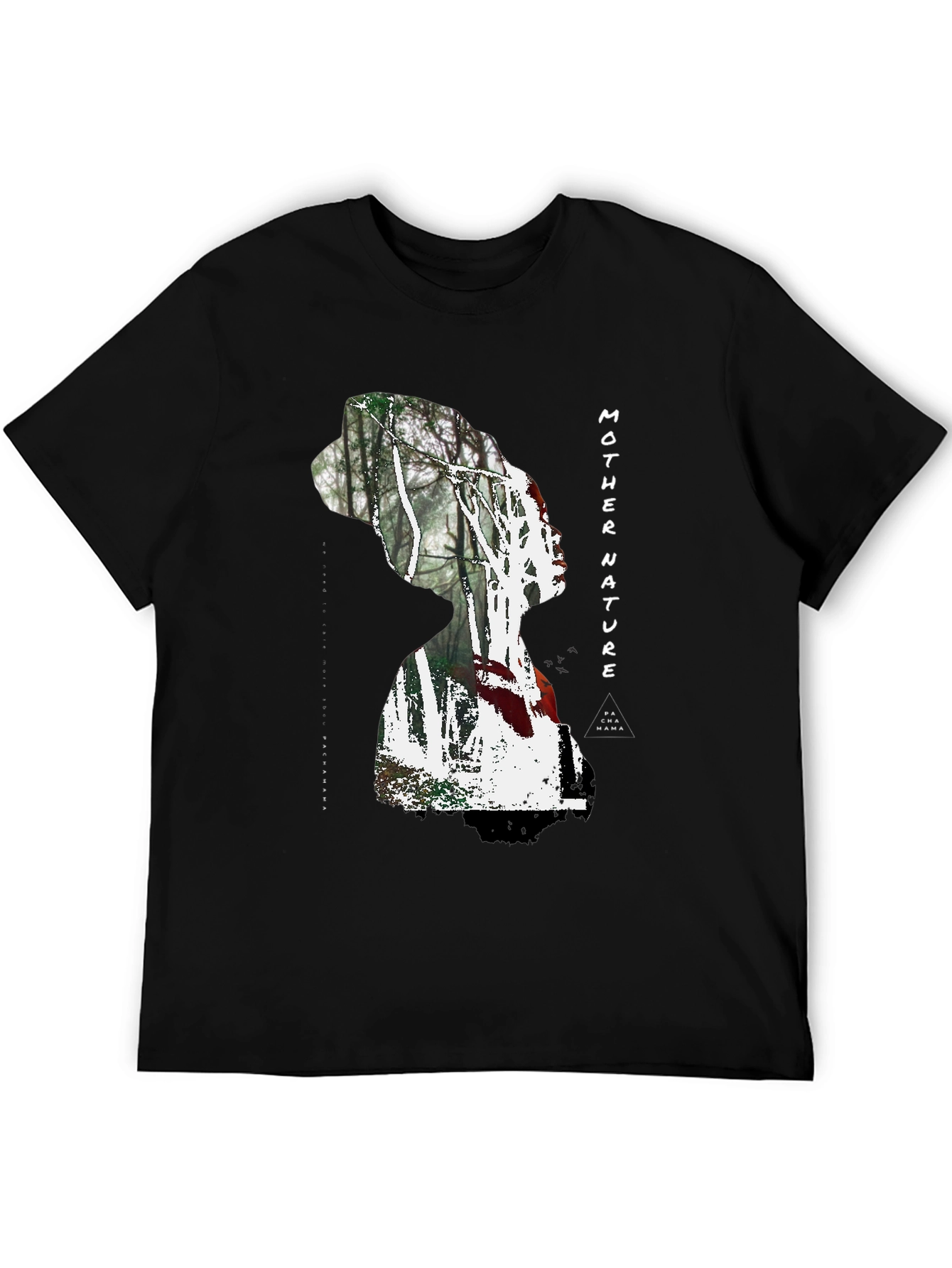 Mother Nature Graphic Print T-Shirt - Black