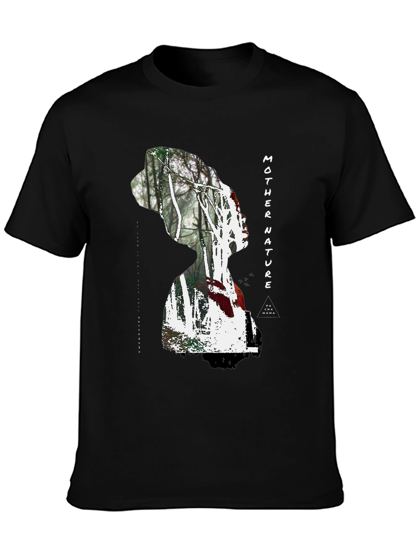 Mother Nature Graphic Print T-Shirt - Black