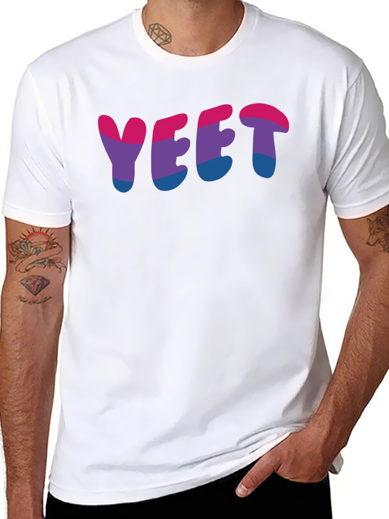 YEET Bi Pride T-Shirt - Bold & Fun Design