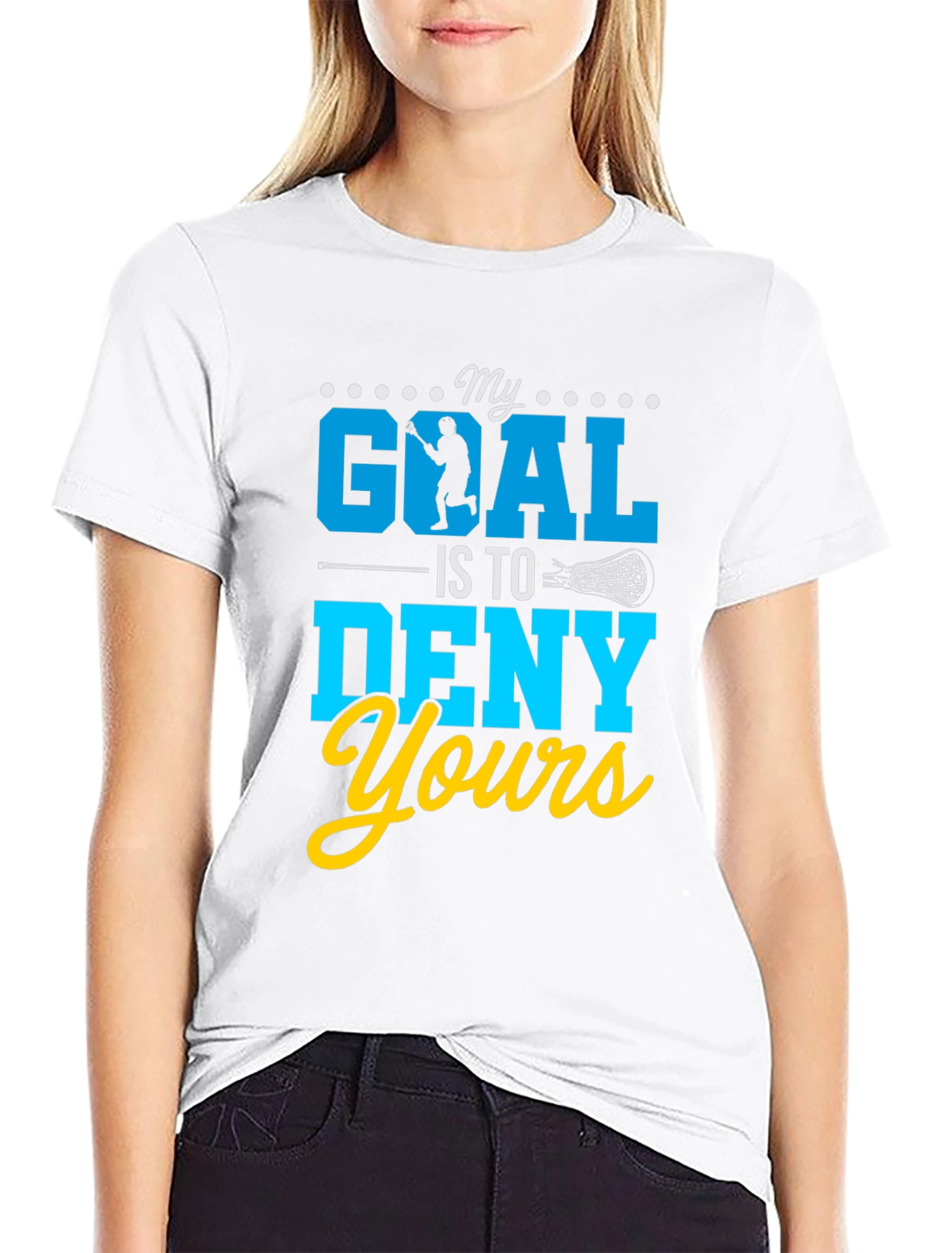 My Goal Is To Deny Yours Lacrosse T-Shirt
