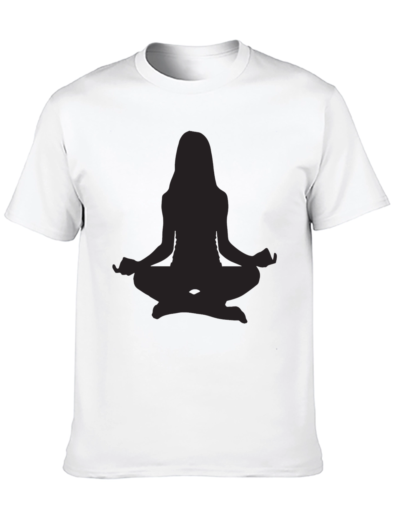 Yoga Silhouette Black T-Shirt