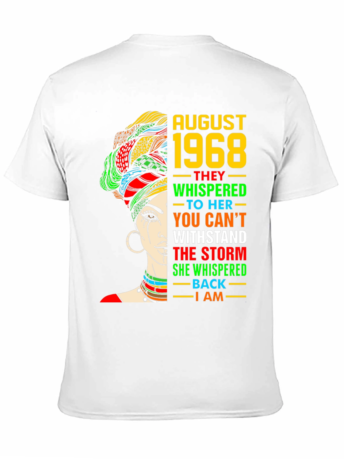 August 1968 Queen T-Shirt - Black Pride