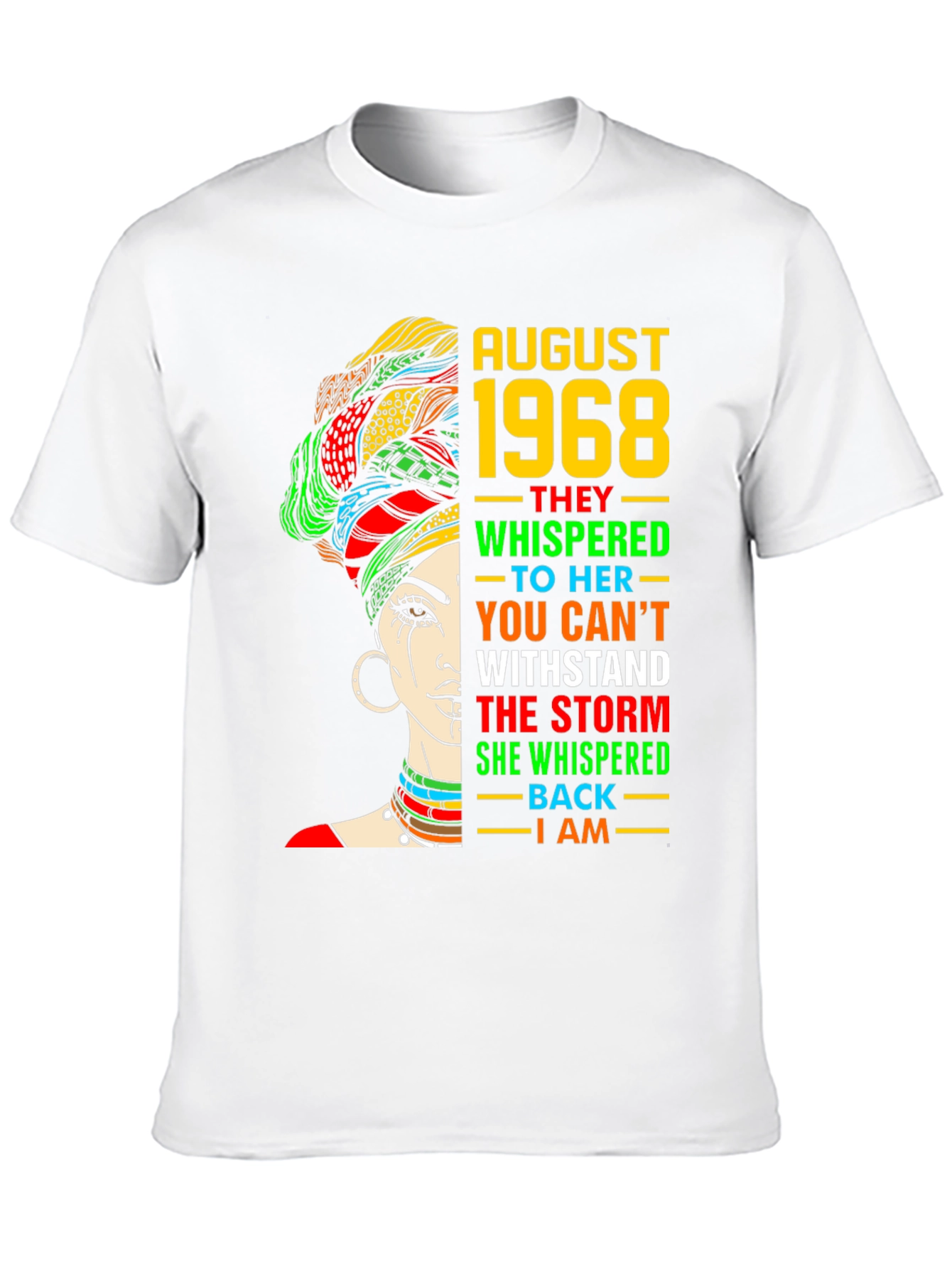 August 1968 Queen T-Shirt - Black Pride