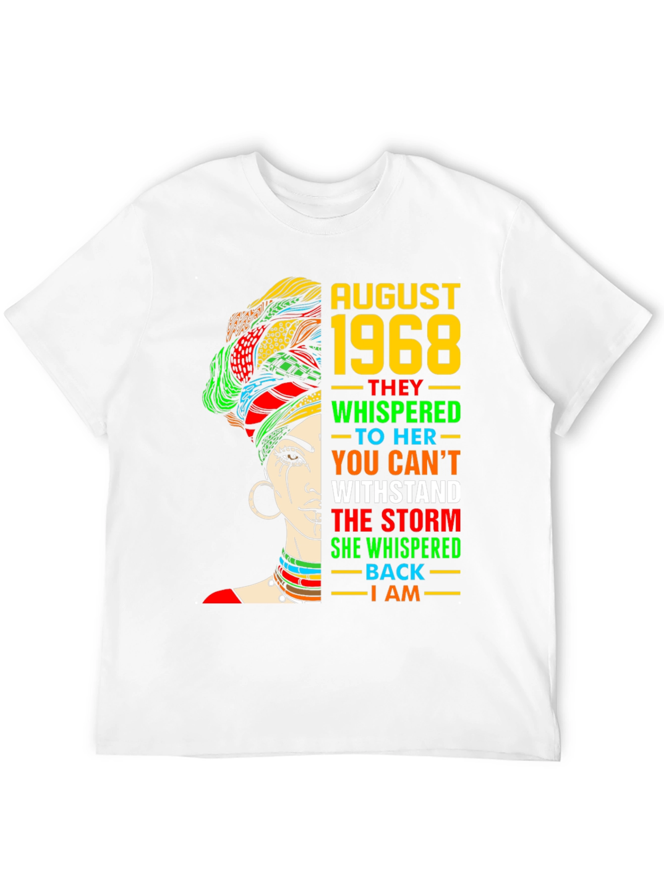 August 1968 Queen T-Shirt - Black Pride