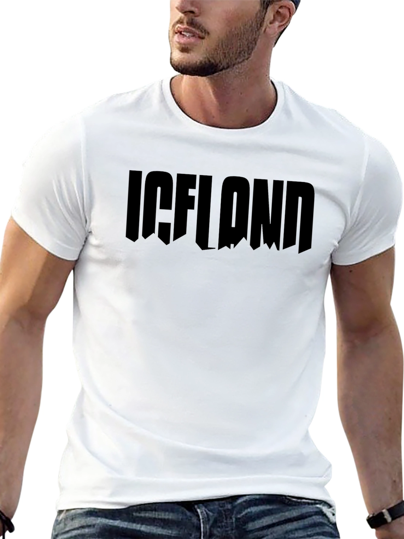 Iceland Tee - Black Graphic T-Shirt
