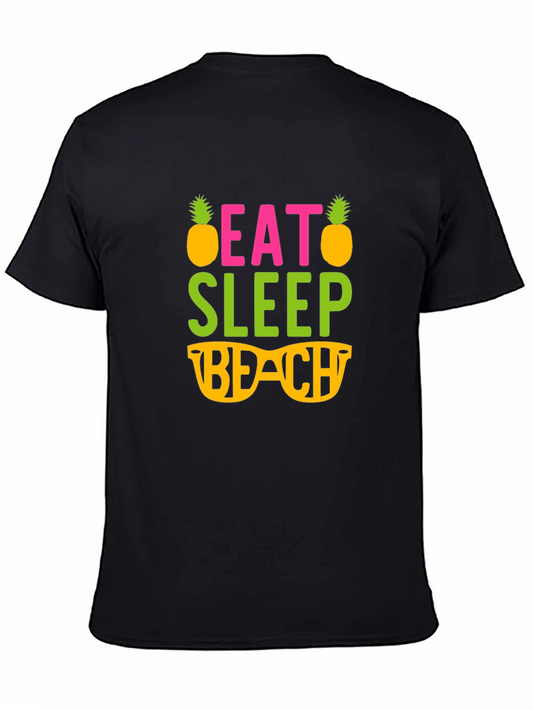 Eat Sleep Beach Graphic T-Shirt