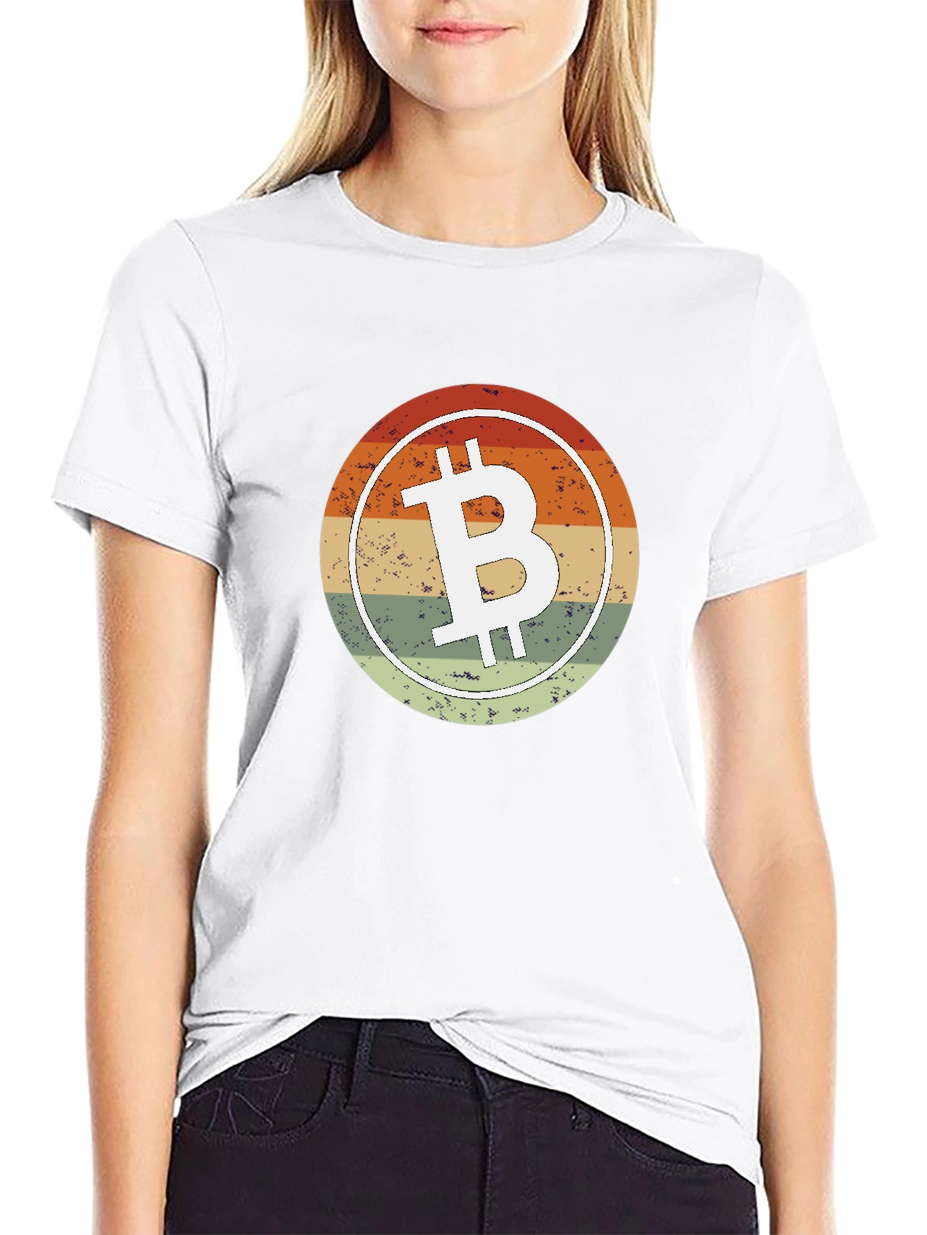 Bitcoin Retro Sunset T-Shirt - Crypto Fan Apparel