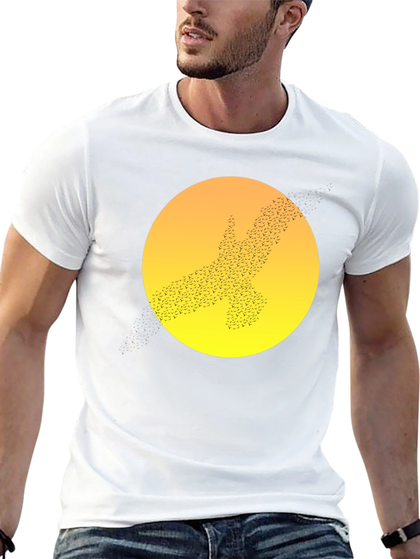 Eagle Flock Black Graphic Tee