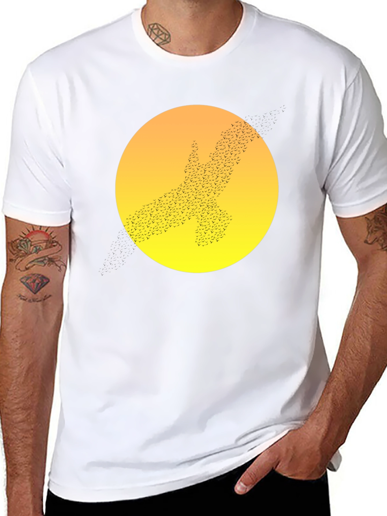 Eagle Flock Black Graphic Tee