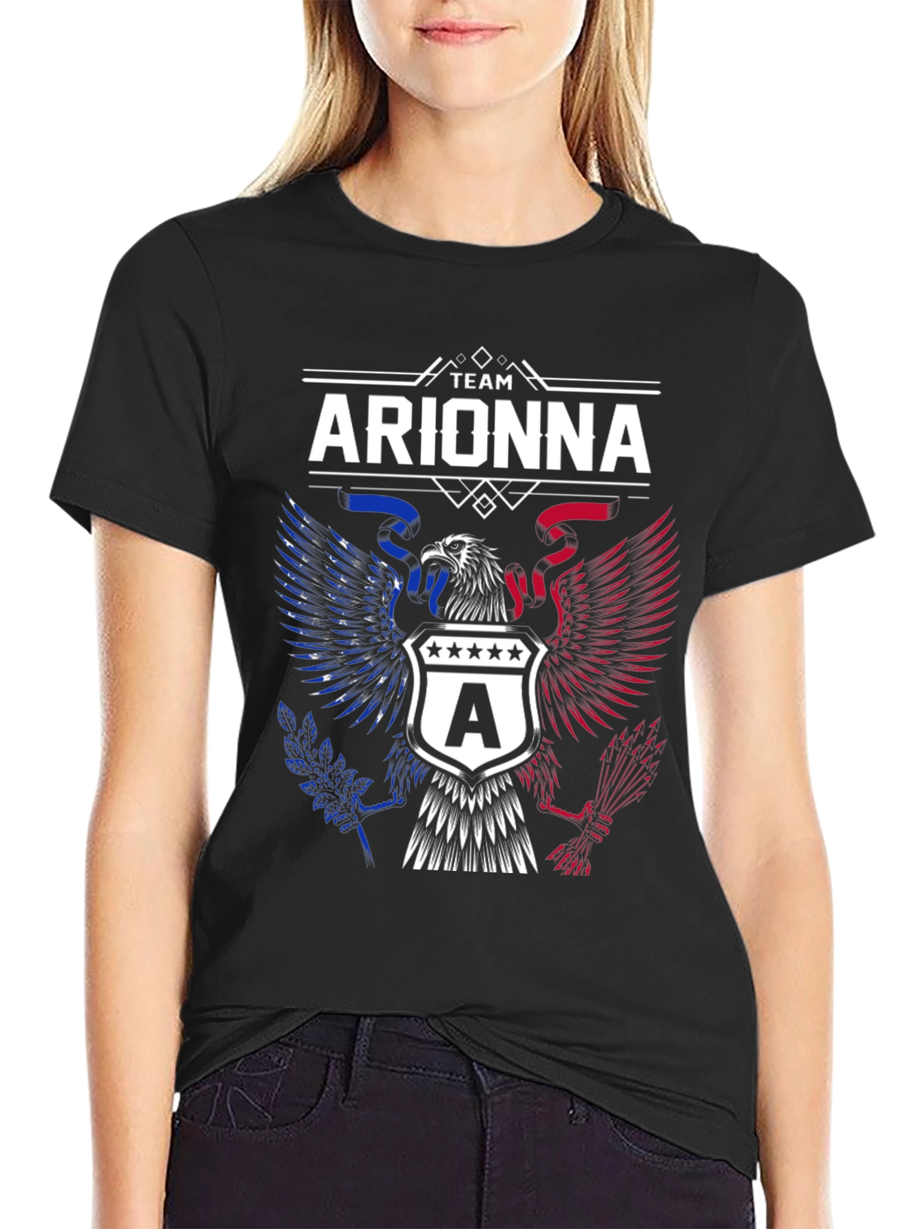 Team Arionna Patriotic Eagle Graphic T-Shirt