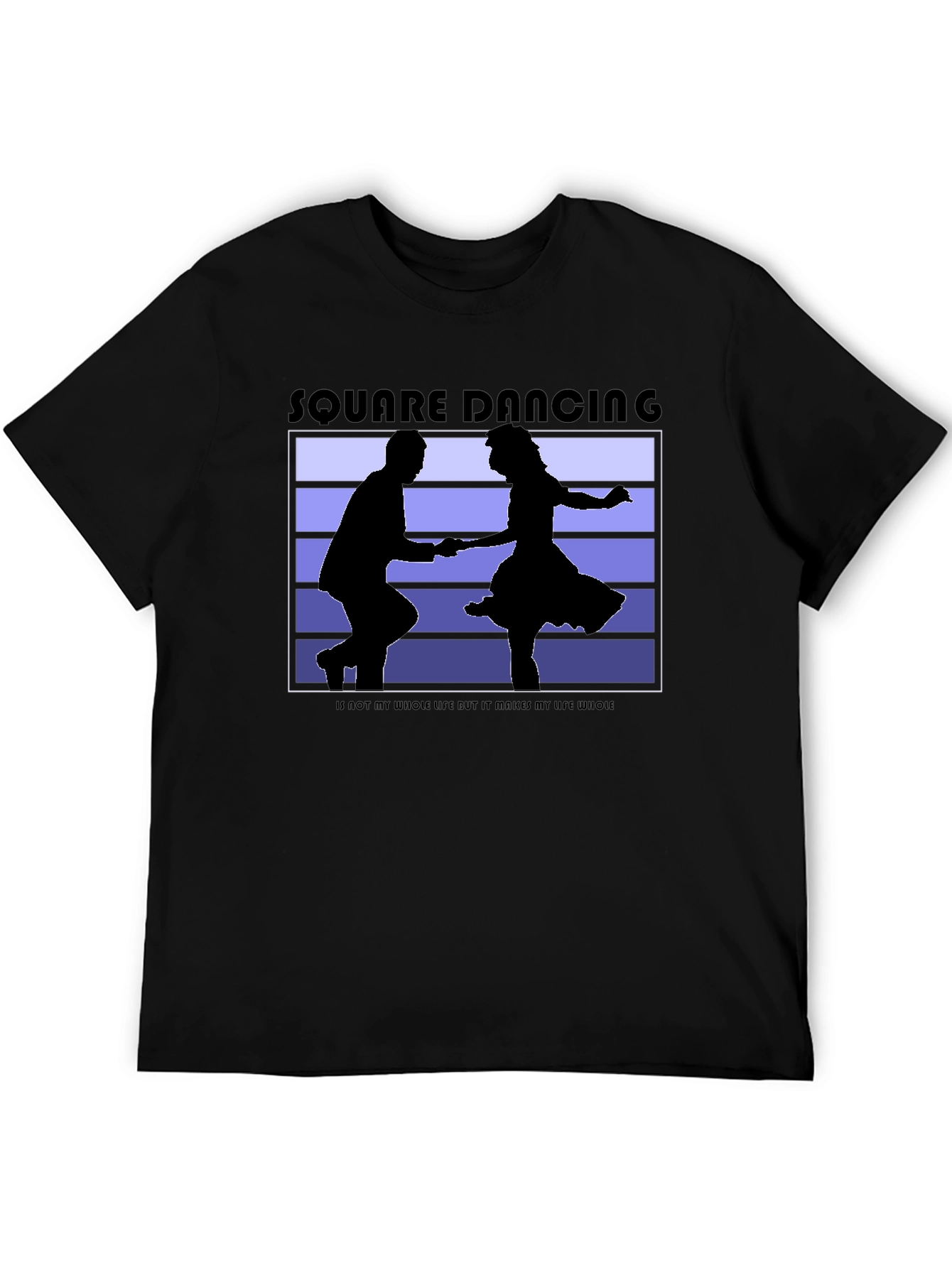 Square Dancing Graphic Tee - Black