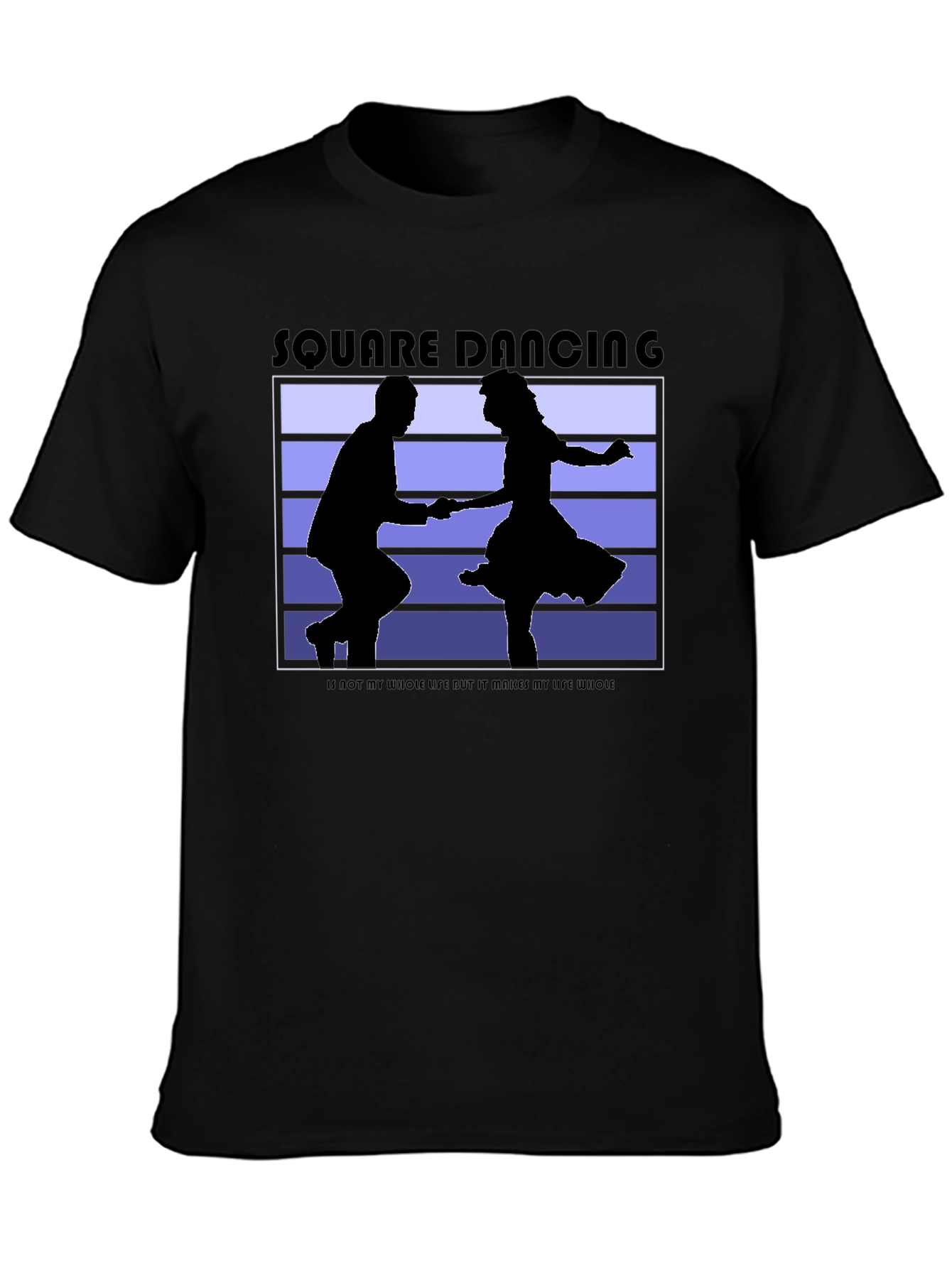 Square Dancing Graphic Tee - Black