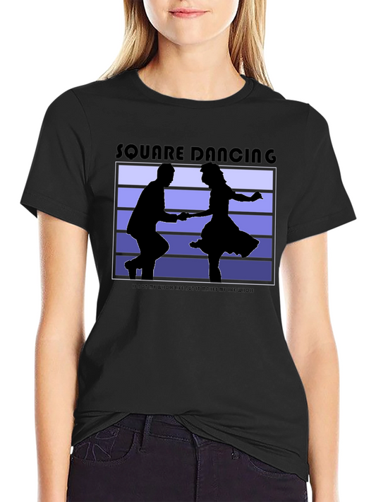 Square Dancing Graphic Tee - Black