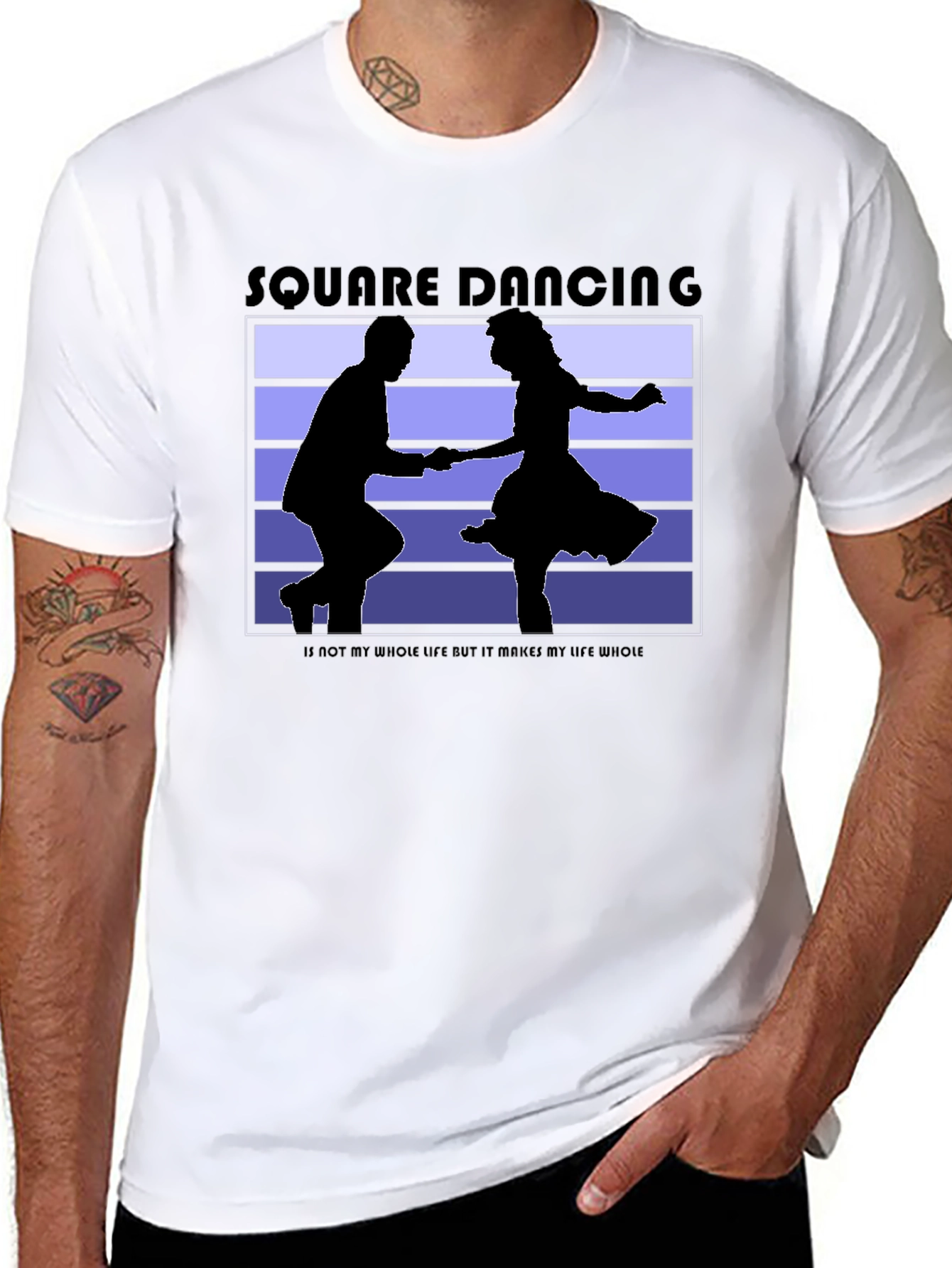 Square Dancing Graphic Tee - Black
