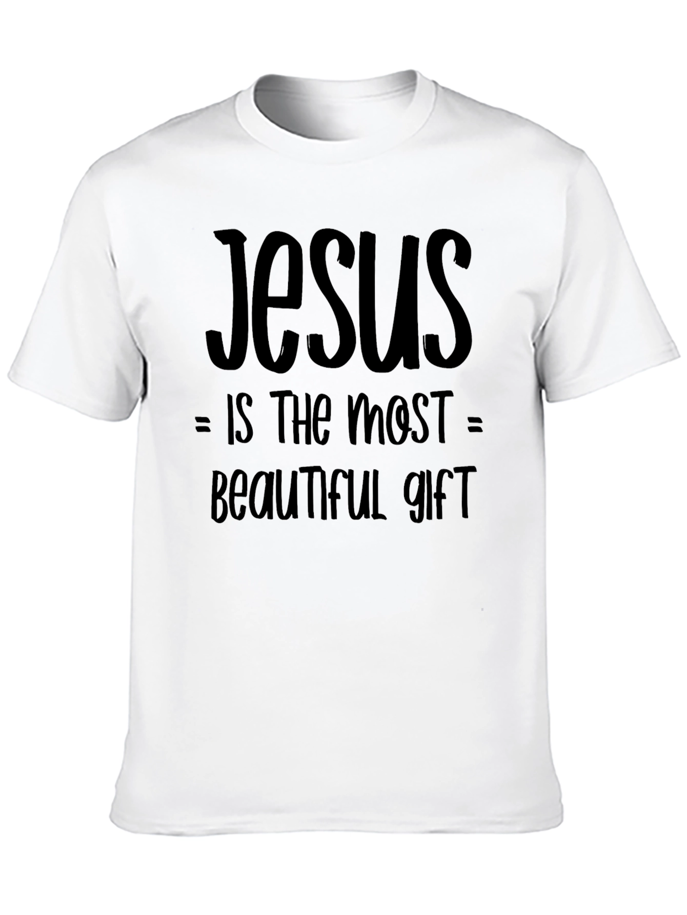 Jesus is the Most Beautiful Gift Black T-Shirt