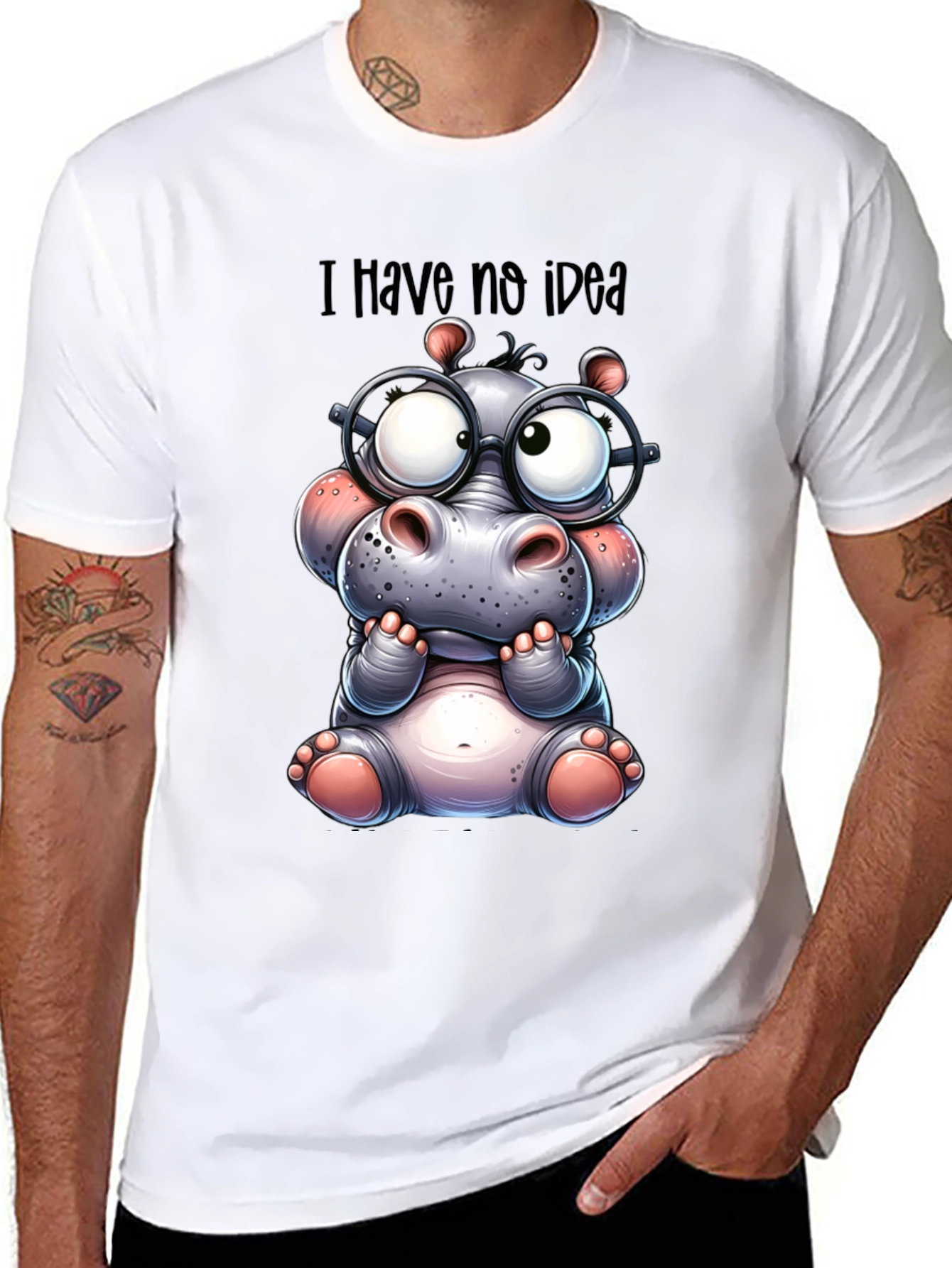 I Have No Idea Hippo T-Shirt