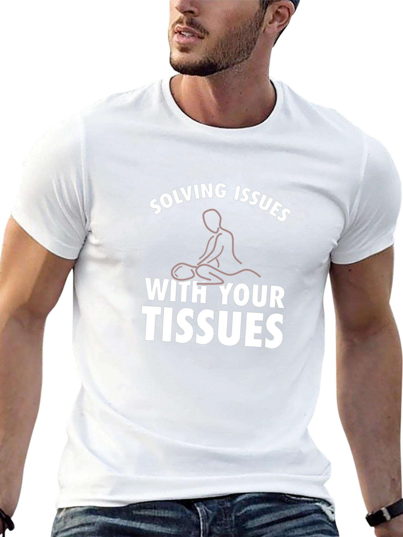 Solving Issues With Your Tissues Funny Massage Therapy T-Shirt