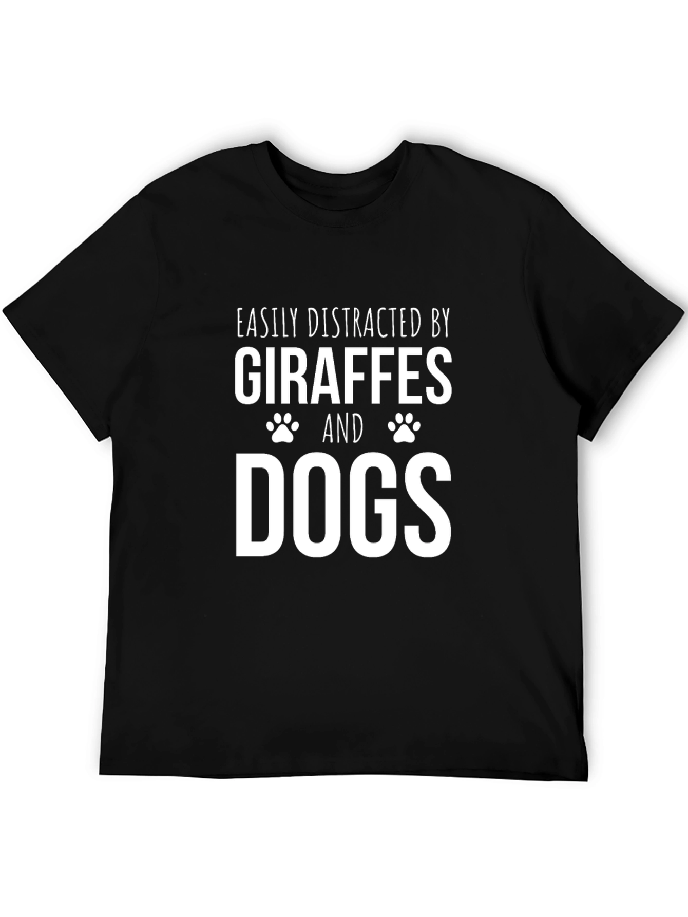Easily Distracted By Giraffes & Dogs T-Shirt
