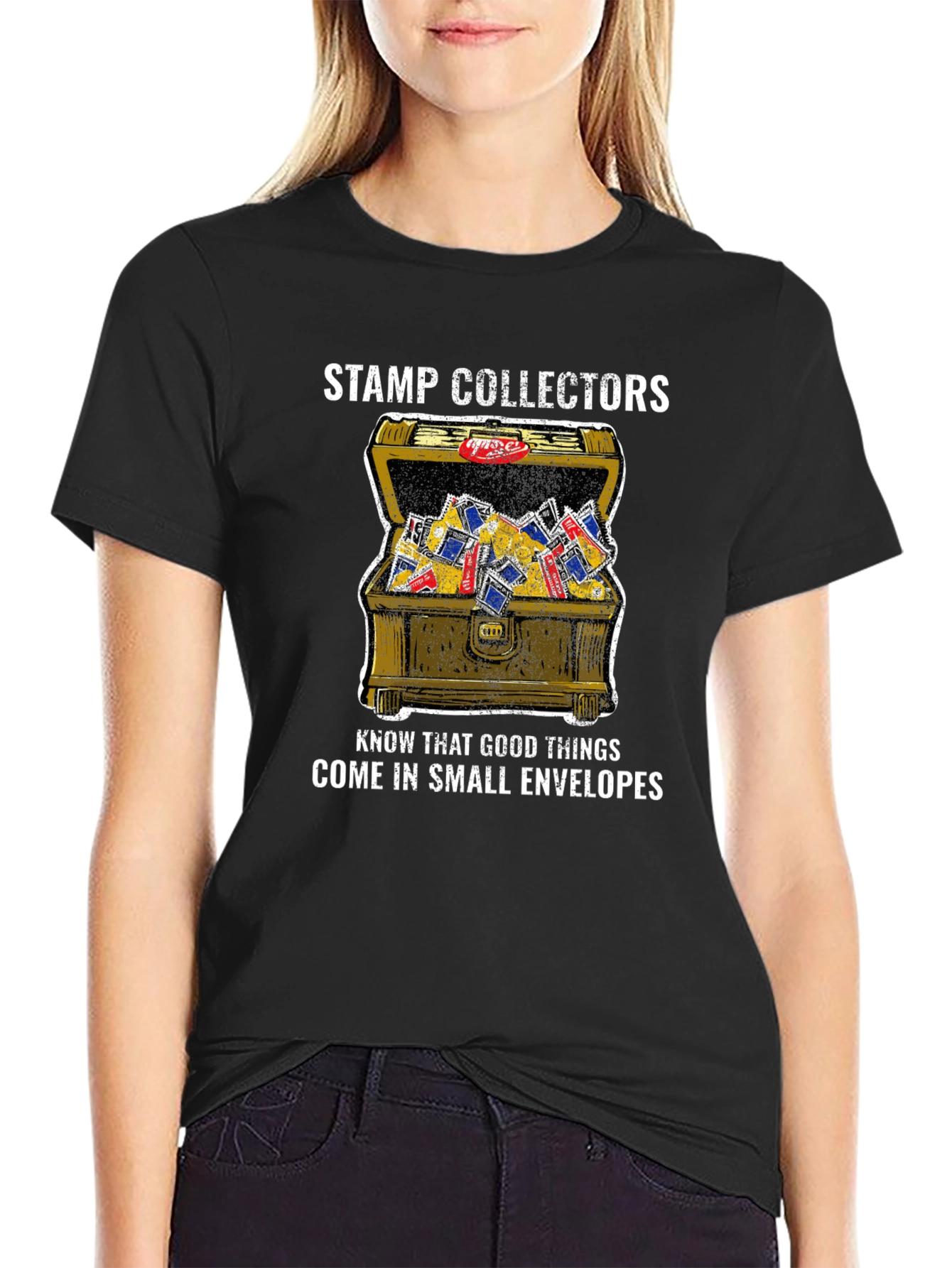 Stamp Collectors Chest Graphic T-Shirt