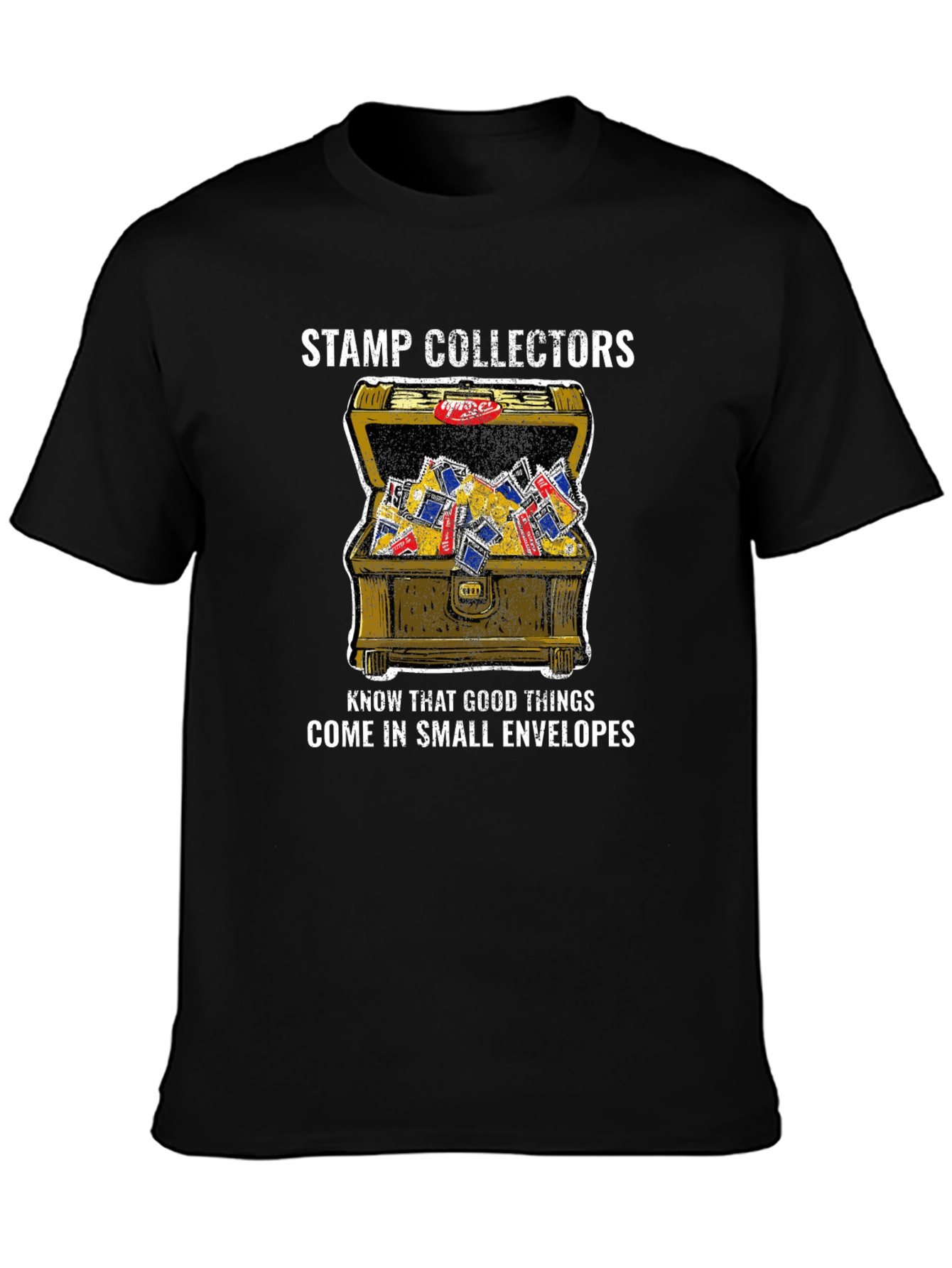 Stamp Collectors Chest Graphic T-Shirt