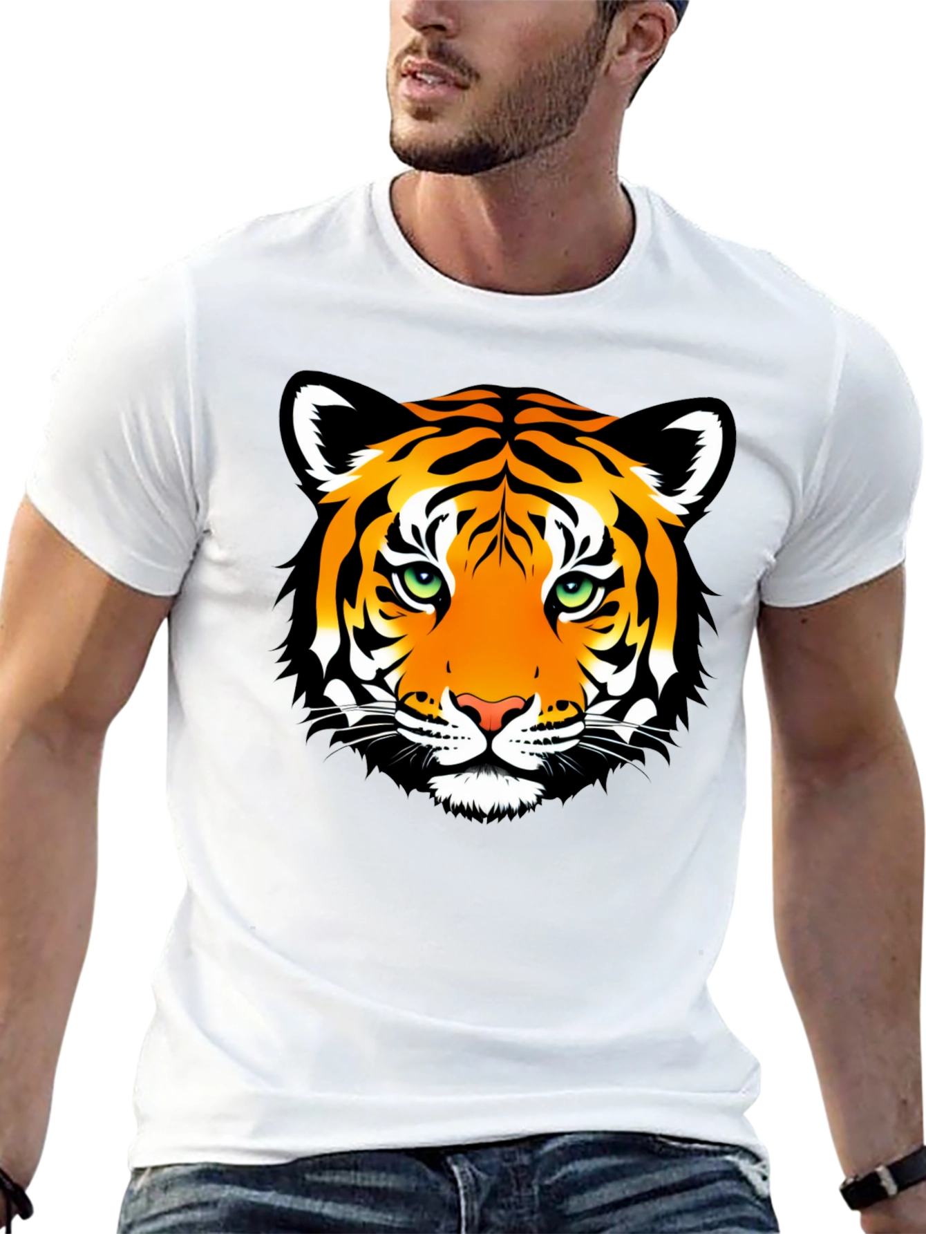 Tiger Graphic Tee - Black