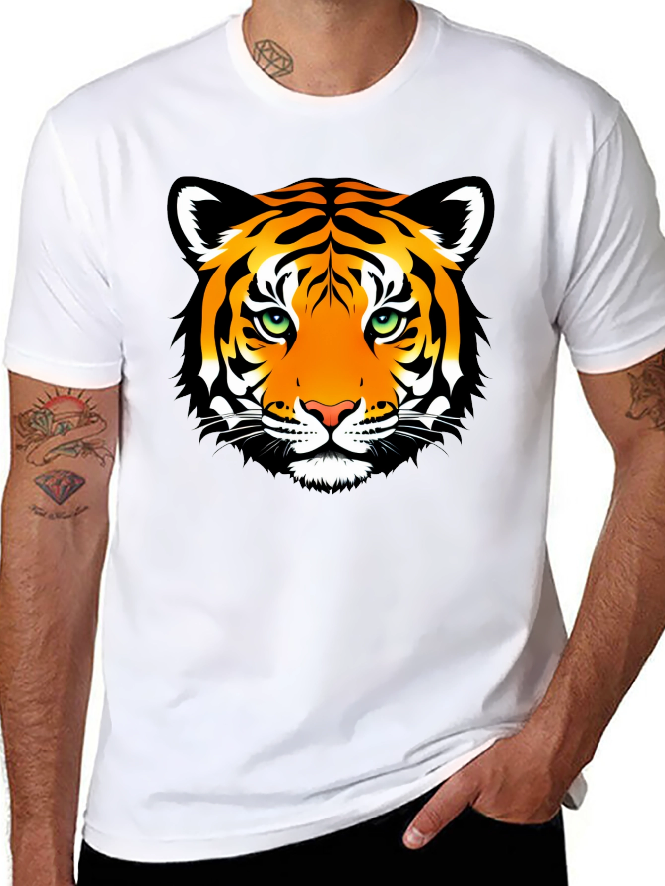 Tiger Graphic Tee - Black
