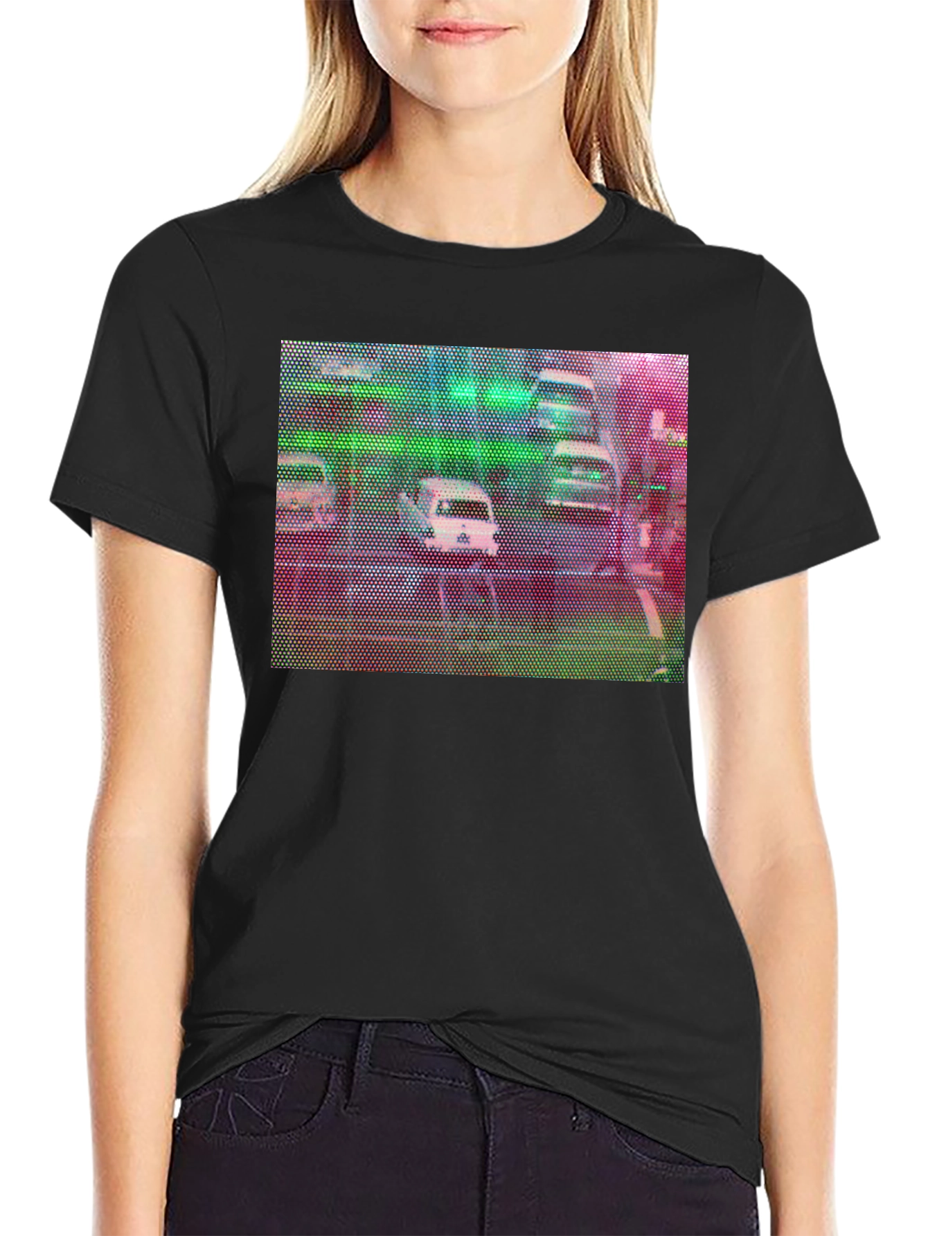 Retro Cars Graphic Tee - Unique Pixel Art Design