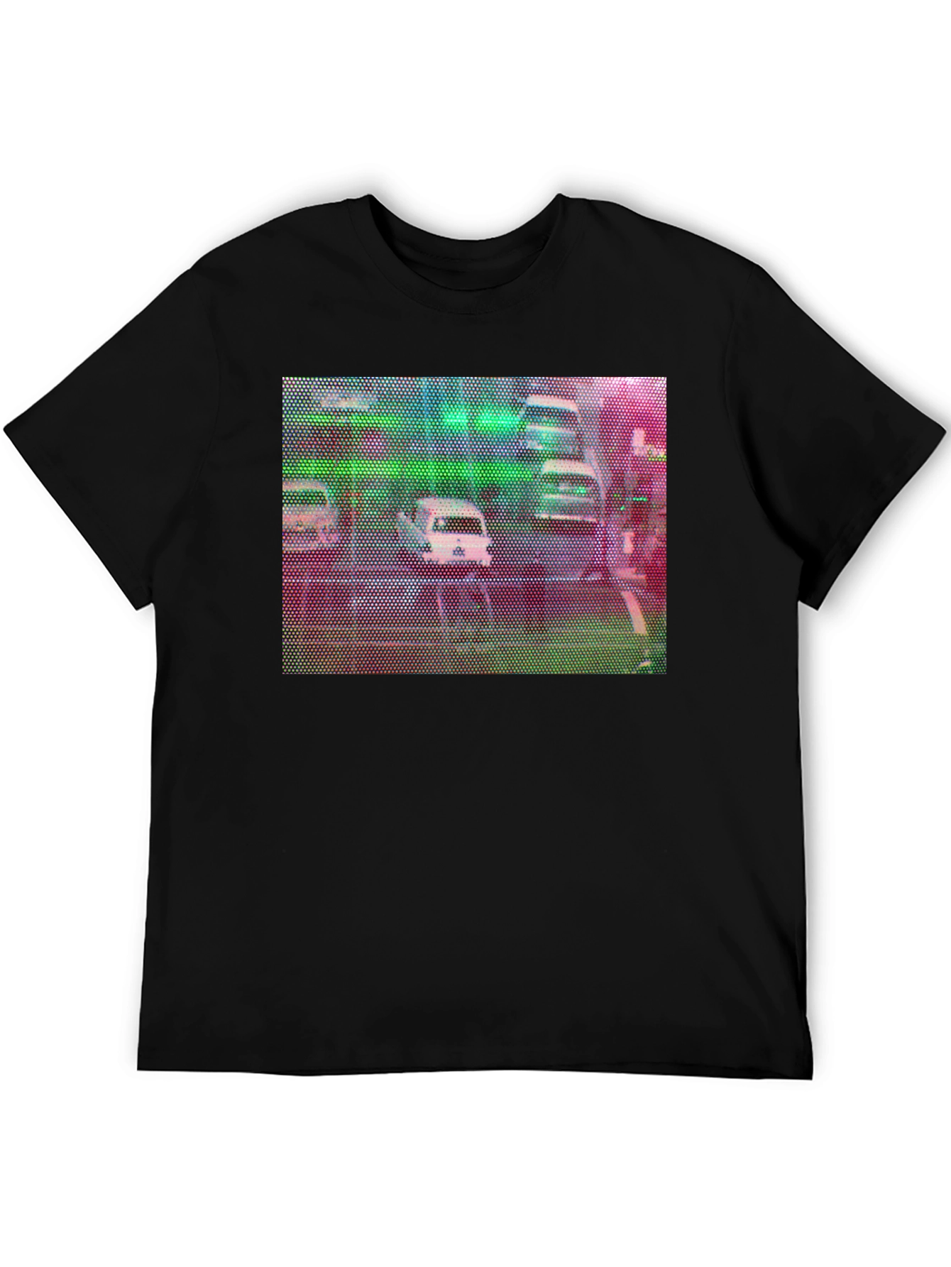 Retro Cars Graphic Tee - Unique Pixel Art Design