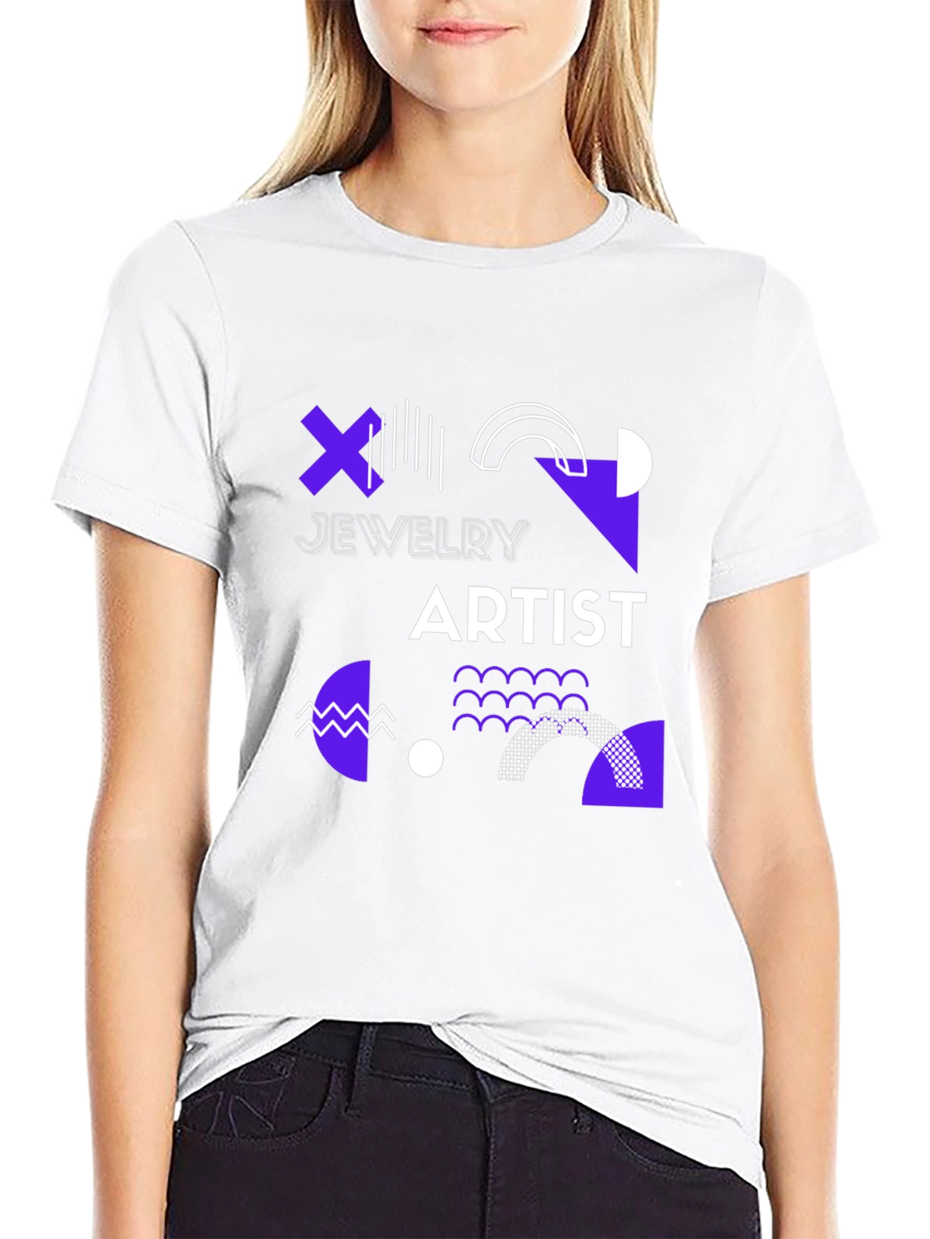 Geometric Jewelry Artist Black T-Shirt