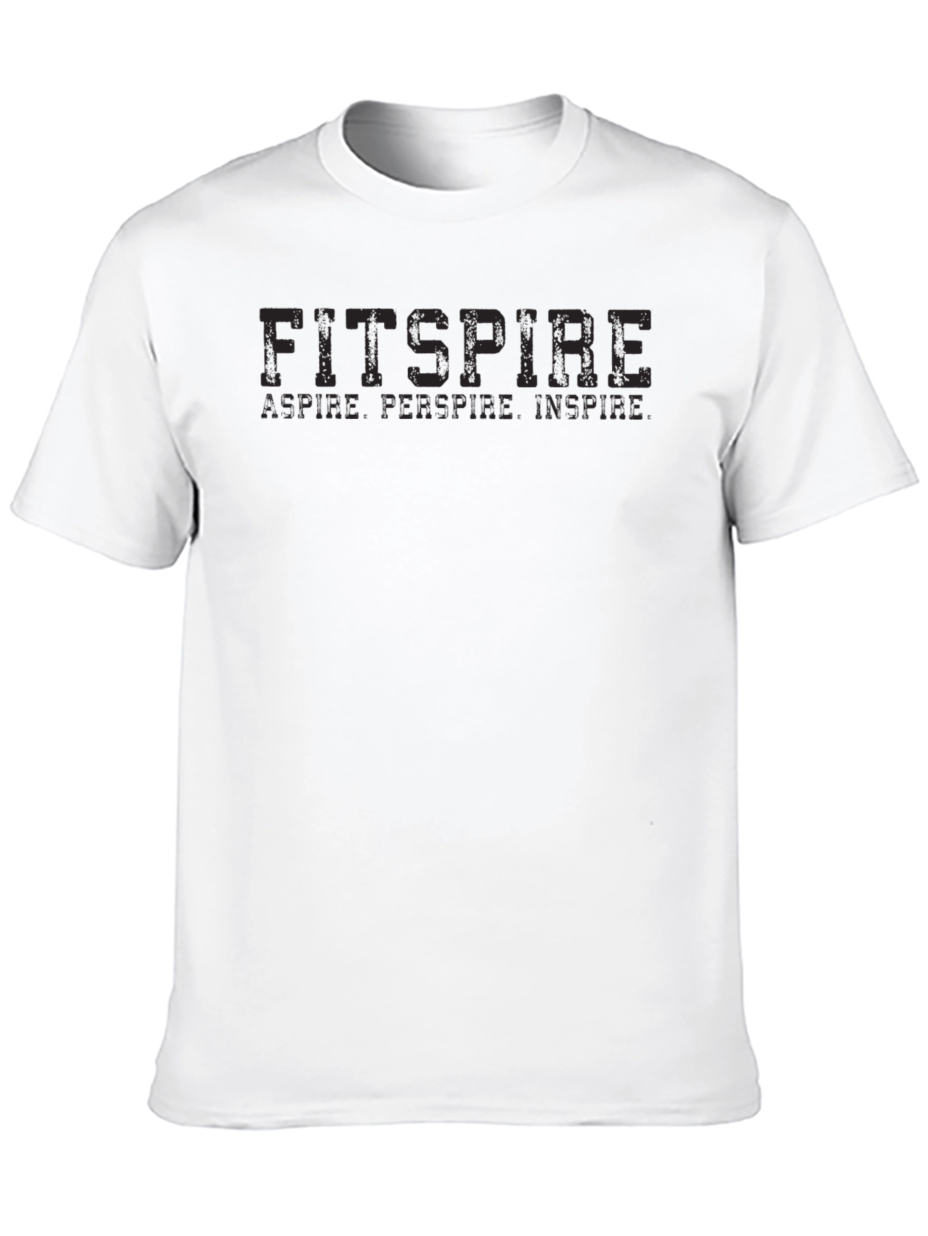Fitspire Black Graphic Tee - Aspire Perspire Inspire