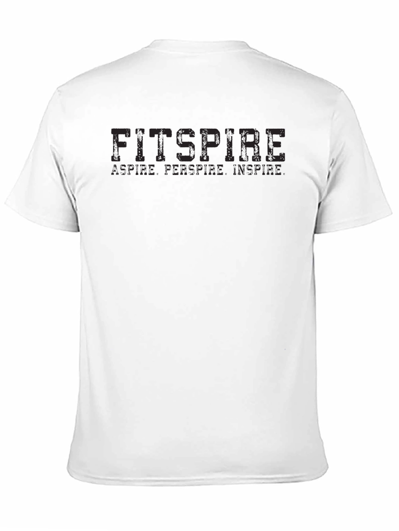 Fitspire Black Graphic Tee - Aspire Perspire Inspire
