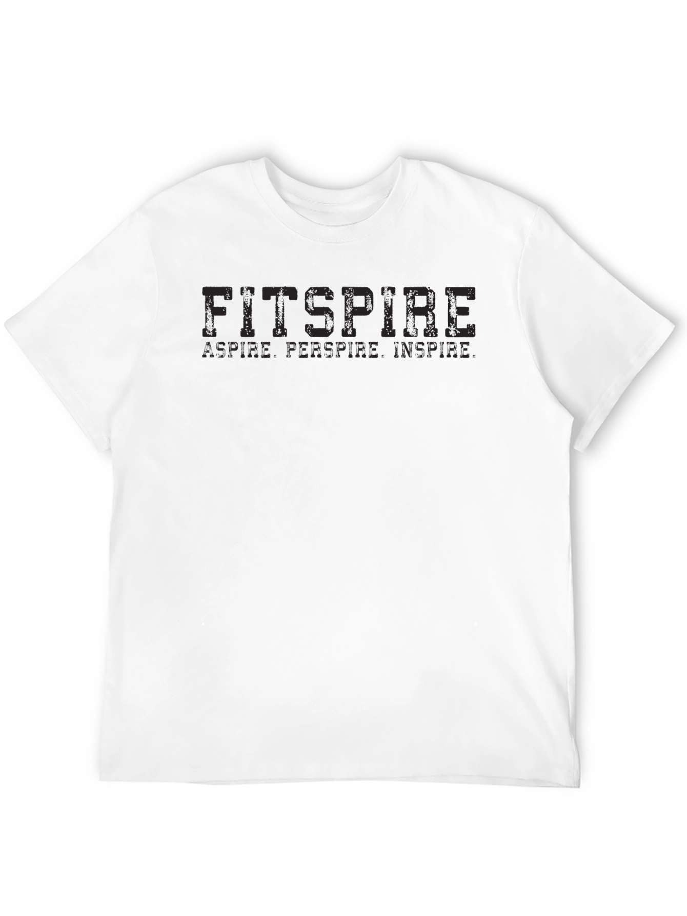 Fitspire Black Graphic Tee - Aspire Perspire Inspire
